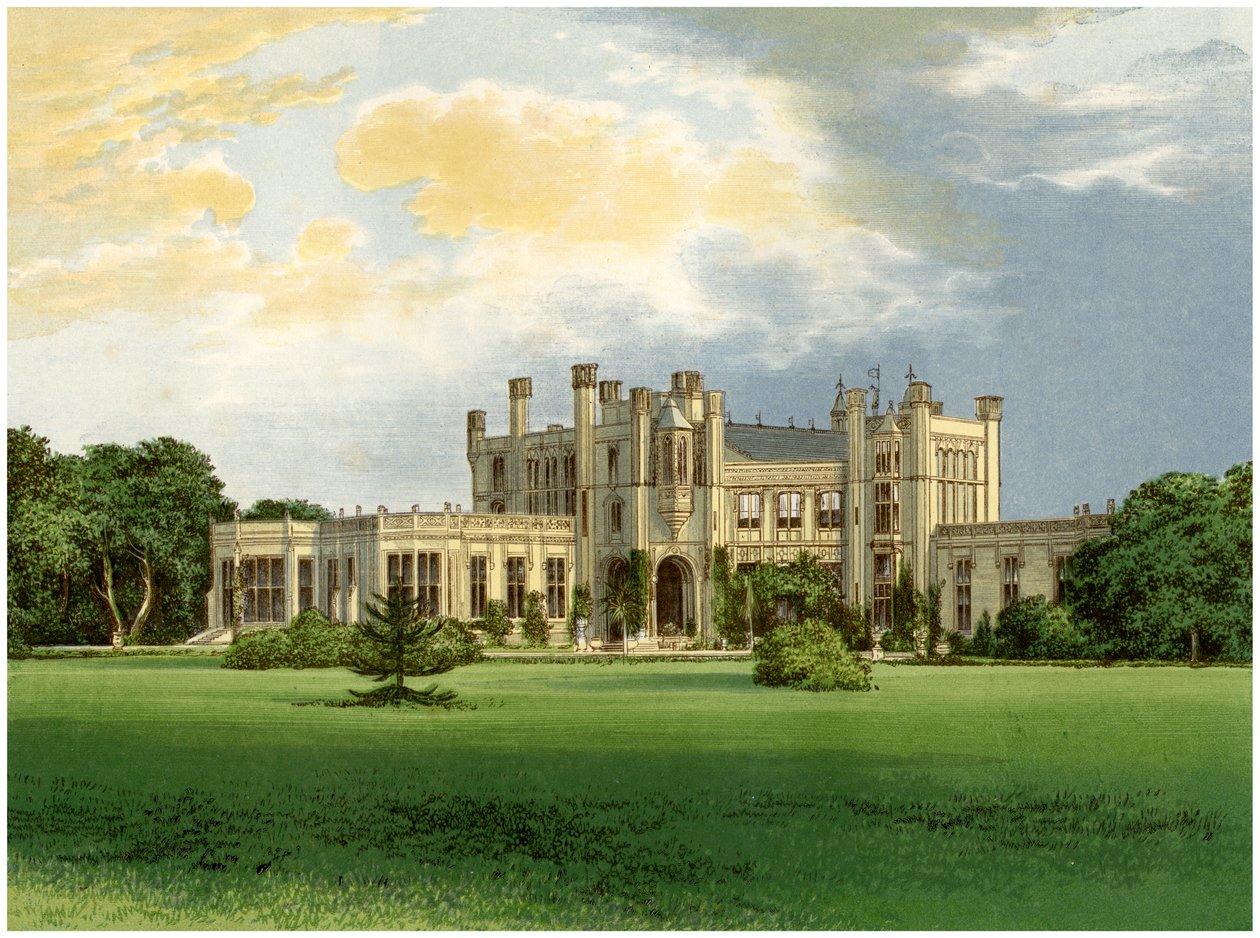 Highcliffe Castle, Dorset, hjemmet til Marchioness of Waterford, c1880 av Unbekannt