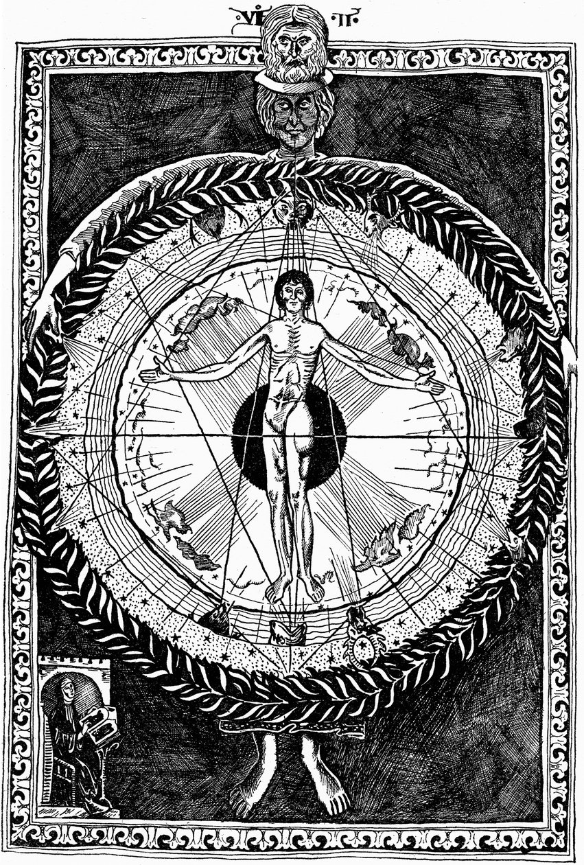 Hildegard av Bingen 1098-1179, tysk abbedisse og mystiker av Unbekannt
