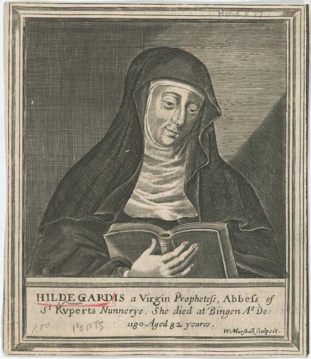 Hildegard av Bingen, 1600-tallet av Unbekannt