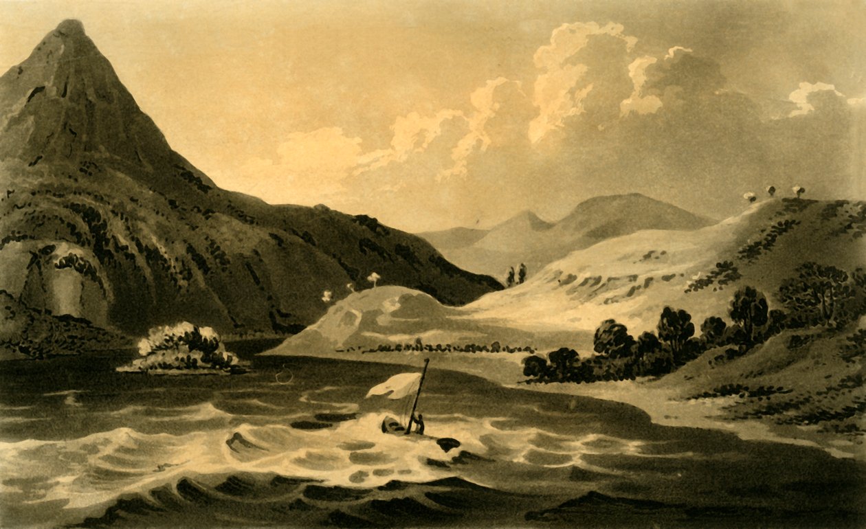 Hill of Binion fra innsjøen, 1802. av Unbekannt