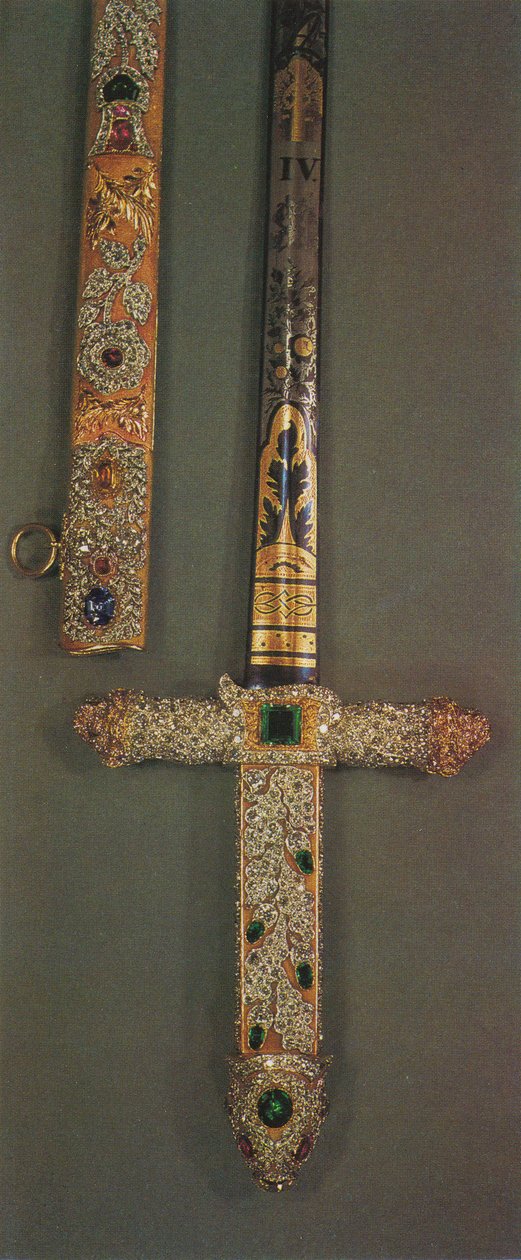 Hilt og slire av Jeweled State Sword, 1953 av Unbekannt