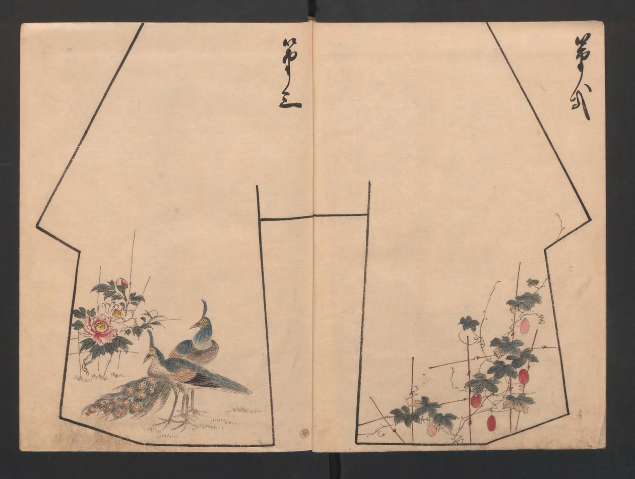 Hinagata cho modellbok, 1800-tallet. av Unbekannt