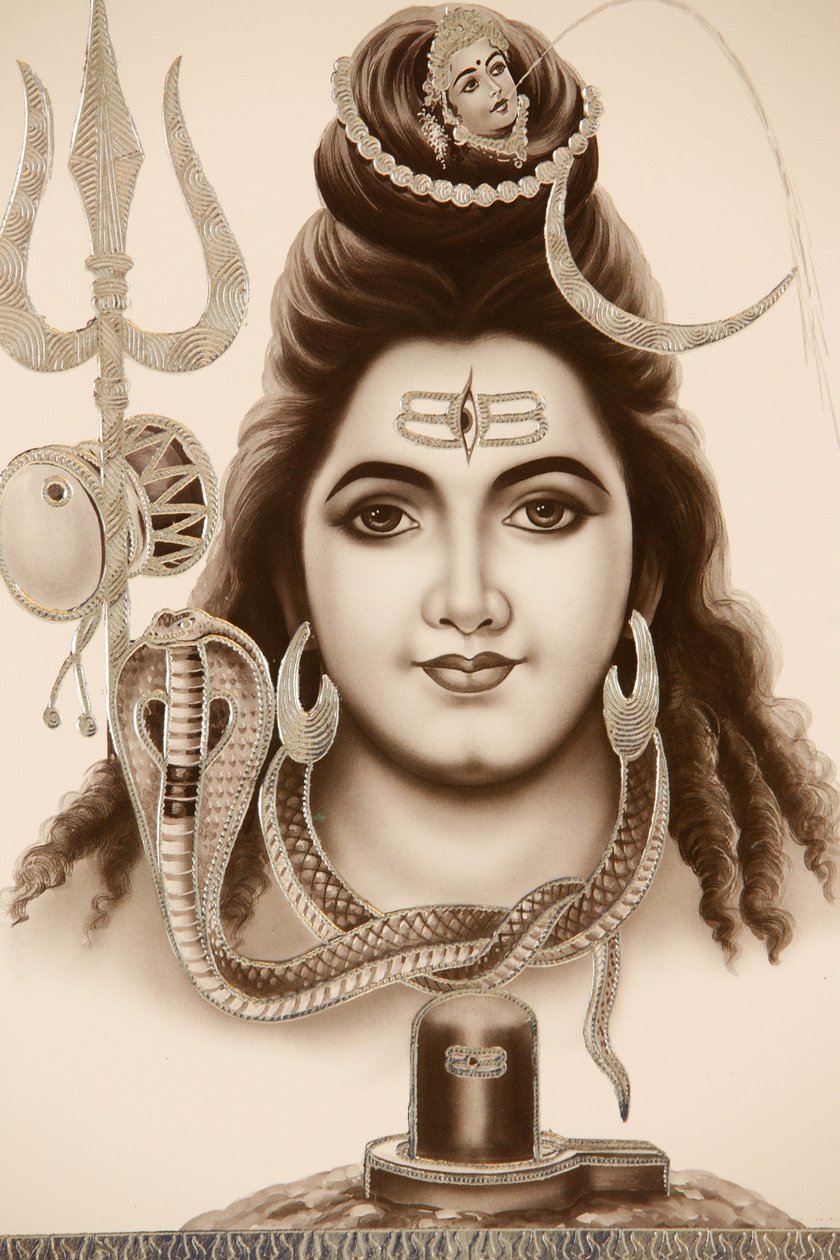 Hindu-guden Shiva, India av Unbekannt