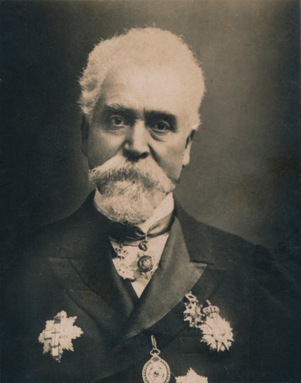 Hiram Stevens Maxim, 1840-1916. Amerikanskfødt britisk oppfinner og ingeniør, 1894-1907 av Unbekannt