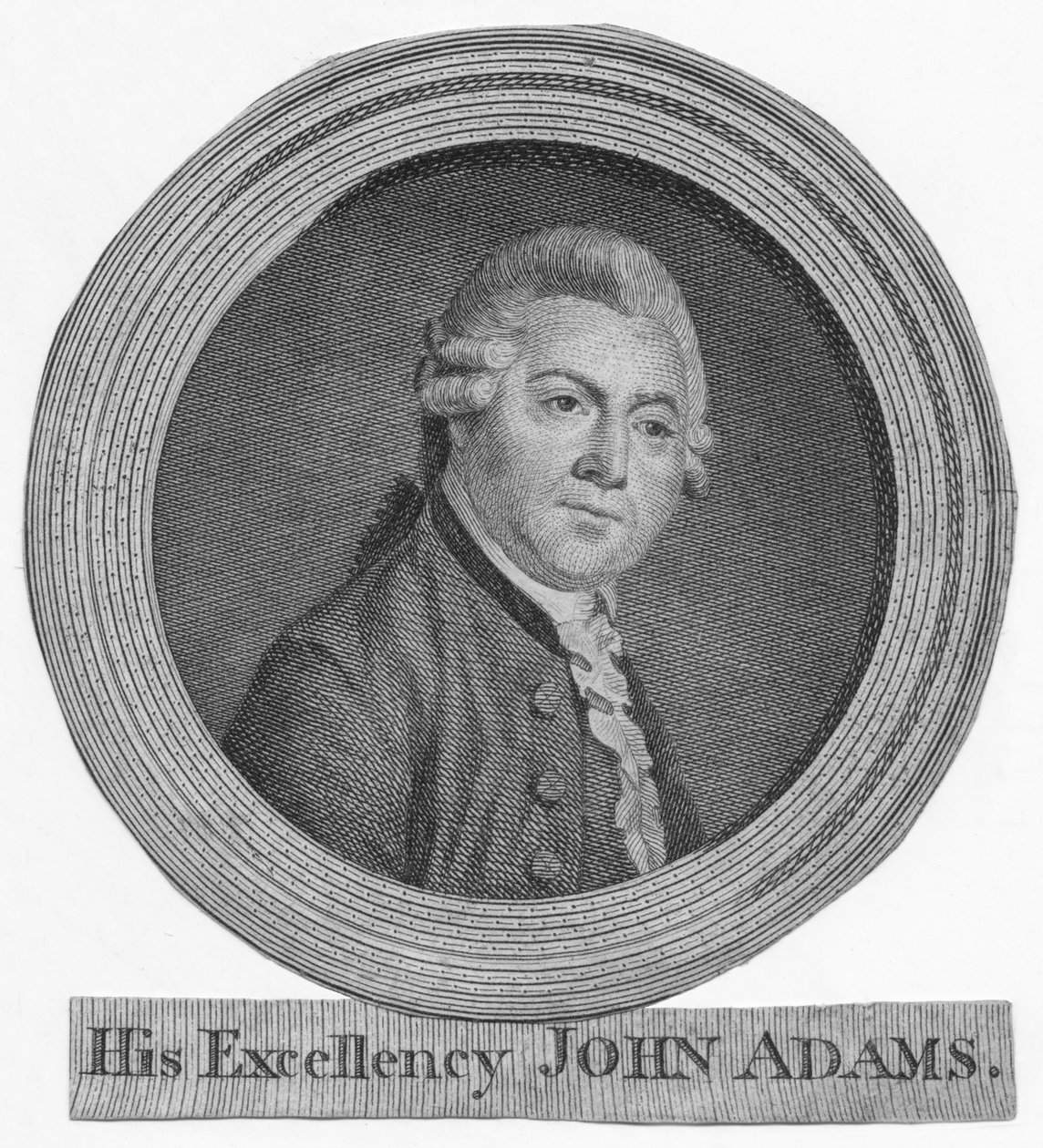 Hans eksellens John Adams, c1783. av Unbekannt
