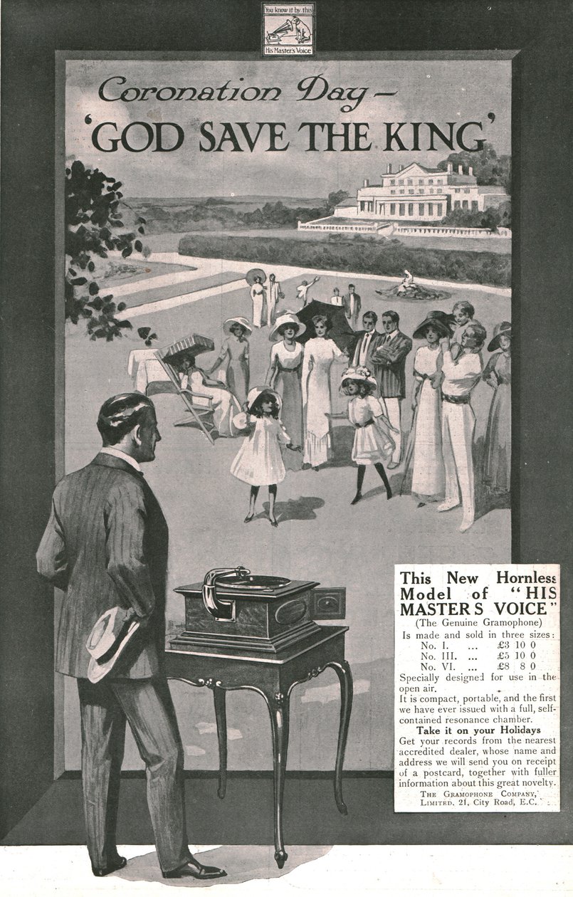 Hans Masters Voice-annonse, 1911. av Unbekannt