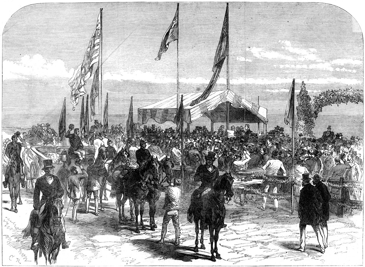 Hans Kongelige Høyhet mottar adressen til Glenelg Corporation, Australia, 1868 av Unbekannt