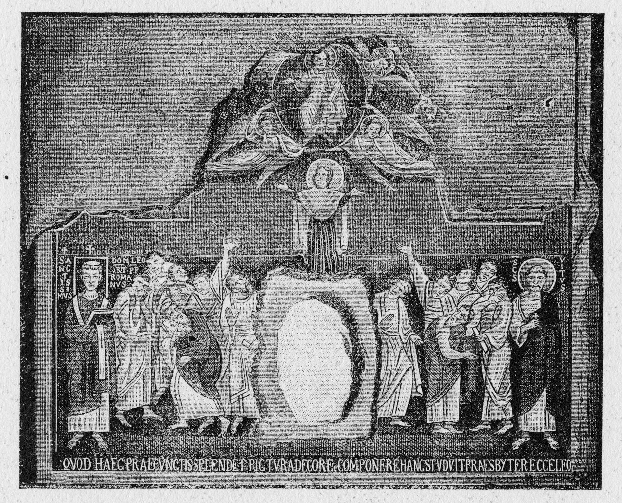 Historien om det gamle Roma. Antagelse av Jomfruen i en smerte fra 900-tallet av Unbekannt