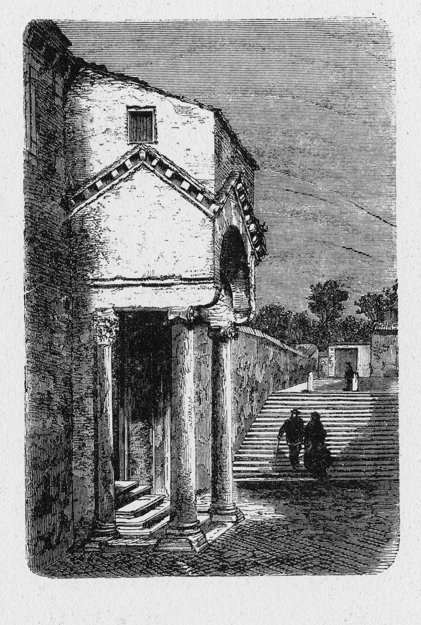 Historien om det gamle Roma. Basilica of San Clemente er en romersk-katolsk mindre basilika dedikert til pave Clement I som ligger i Roma, Italia. av Unbekannt
