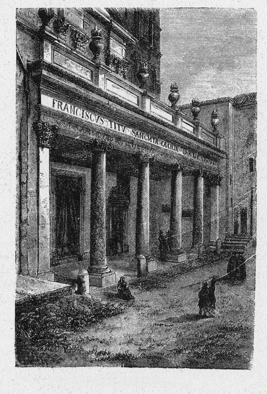 Historien om det gamle Roma. Santa Cecilia i Trastevere er en femte. århundre kirke i Roma, Italia, viet til Saint Cecilia, i Trastevere rione. av Unbekannt