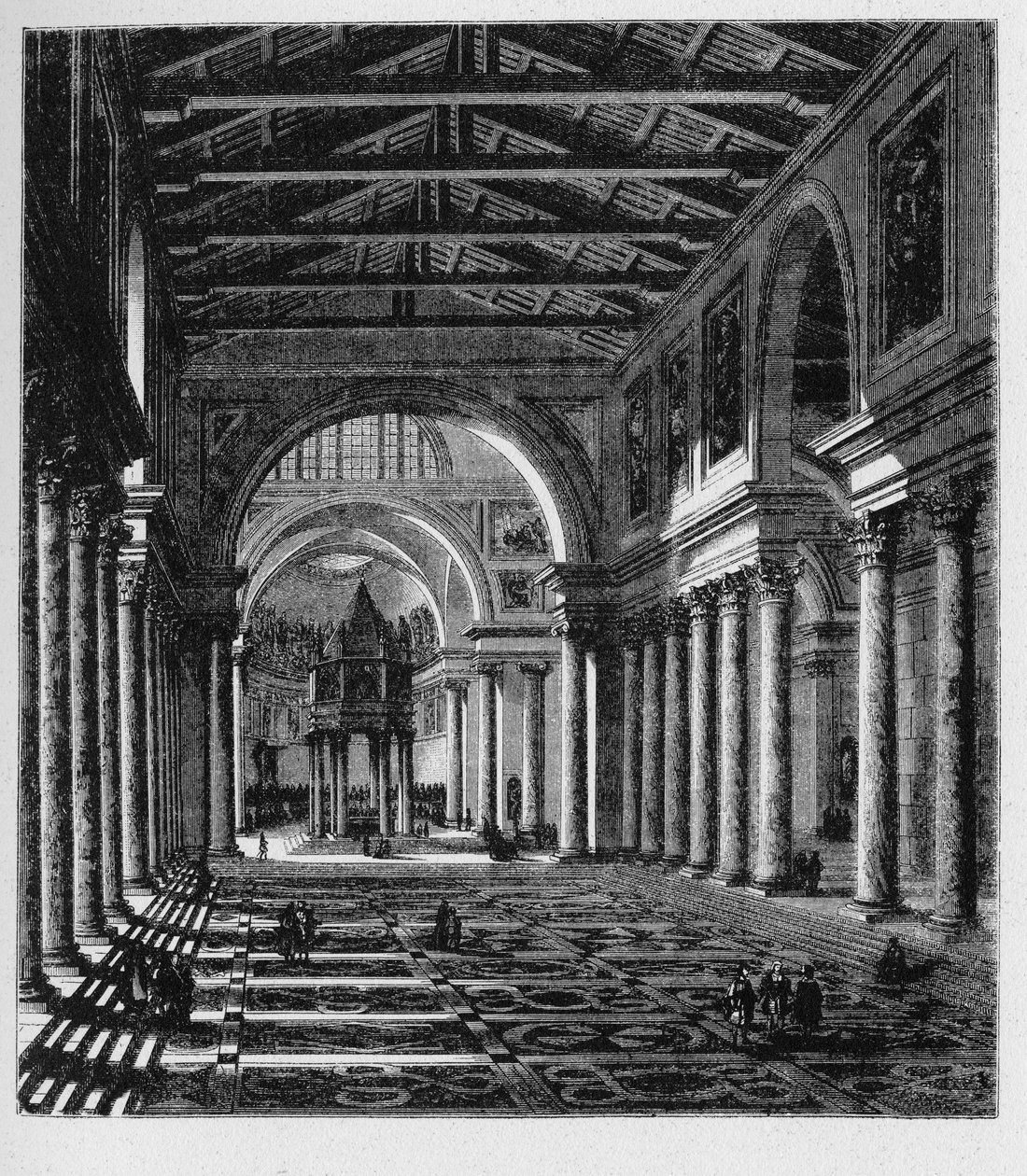 Historien om det gamle Roma. Peterskirken er en senrenessansekirke som ligger i Vatikanstaten. av Unbekannt