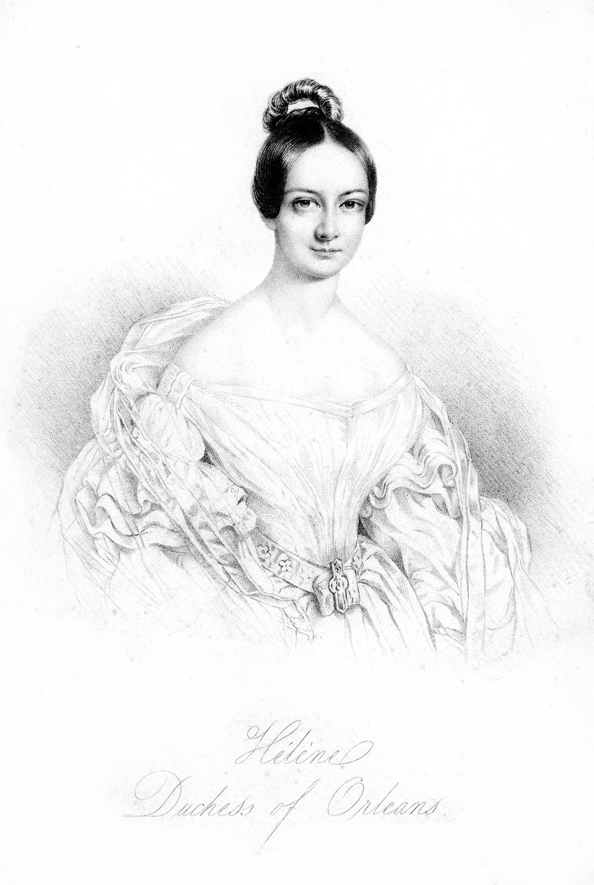 Hélène av Mecklenburg-Schwerin, hertuginne av Orléans 1814-1858, 1800-tallet av Unbekannt