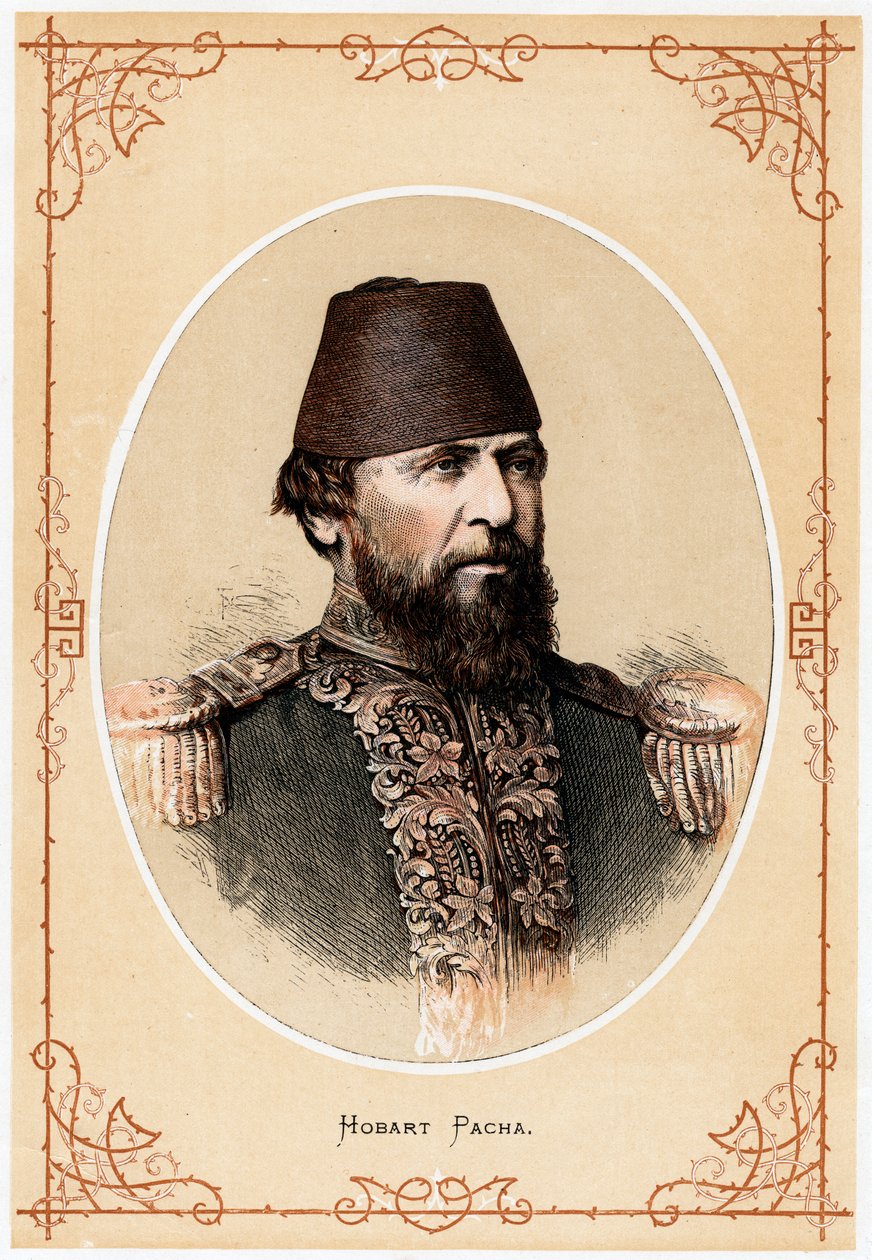 Hobart Pacha, engelsk marineoffiser og marinerådgiver for Tyrkia, c1880 av Unbekannt