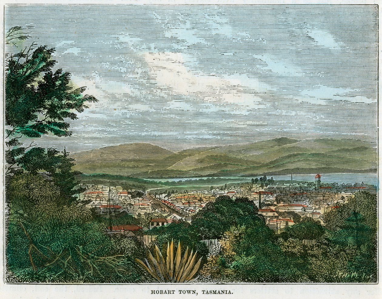 Hobart Town, Tasmania, Australia, c1880 av Unbekannt