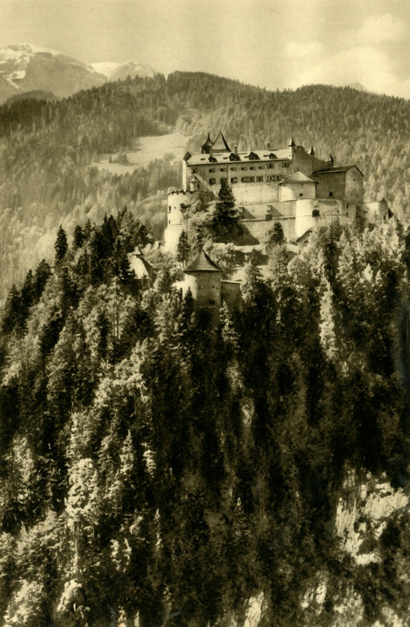Hohenwerfen slott, Werfen, Østerrike, c1935. av Unbekannt
