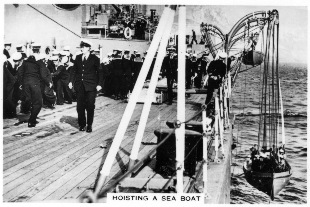 Heising av en sjøbåt, HMS Nelson, 1937 av Unbekannt