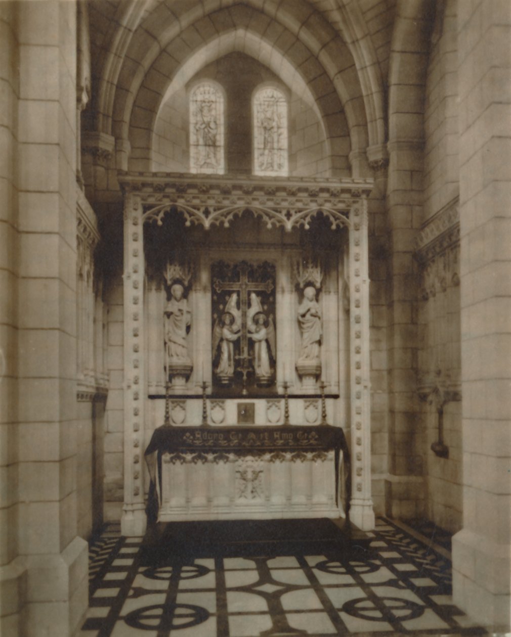 Holy Cross Chapel, Buckfast Abbey, sent på 1800- og begynnelsen av 1900-tallet av Unbekannt