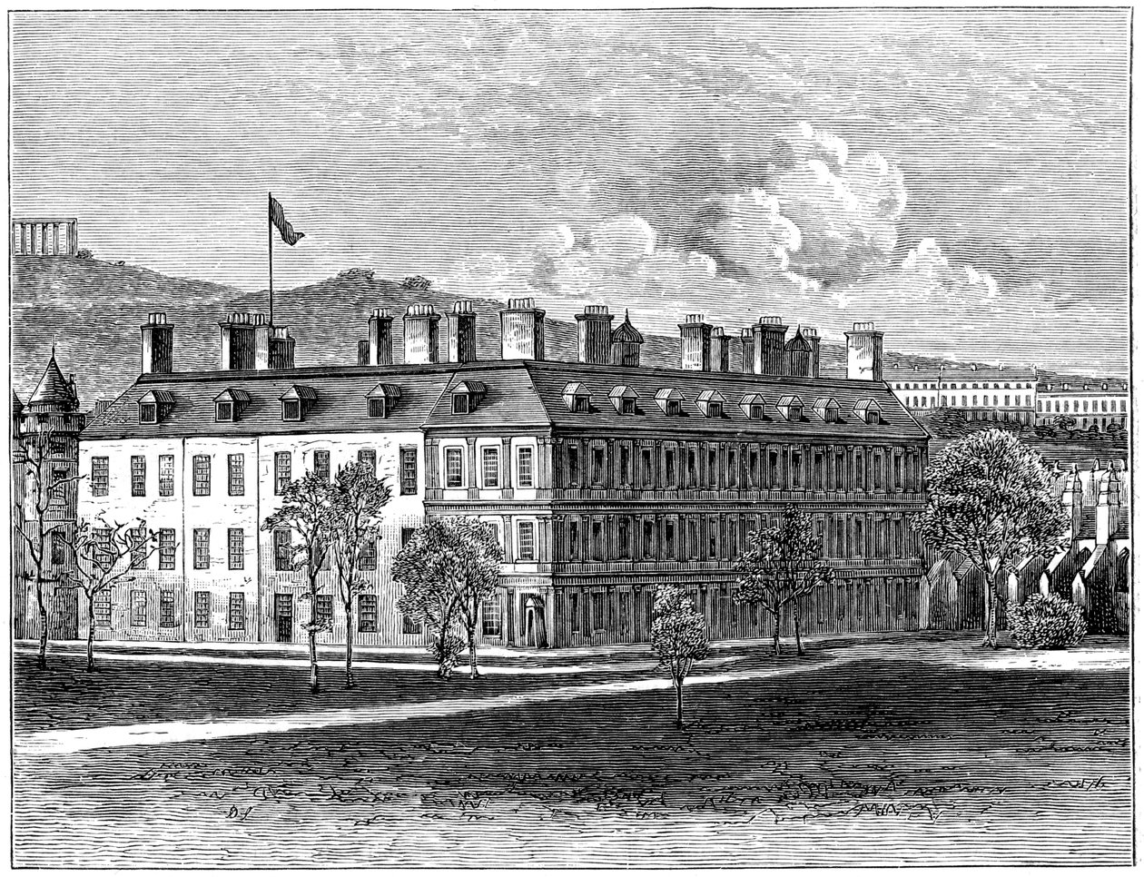 Holyrood Palace fra sørøst, Edinburgh, 1900 av Unbekannt