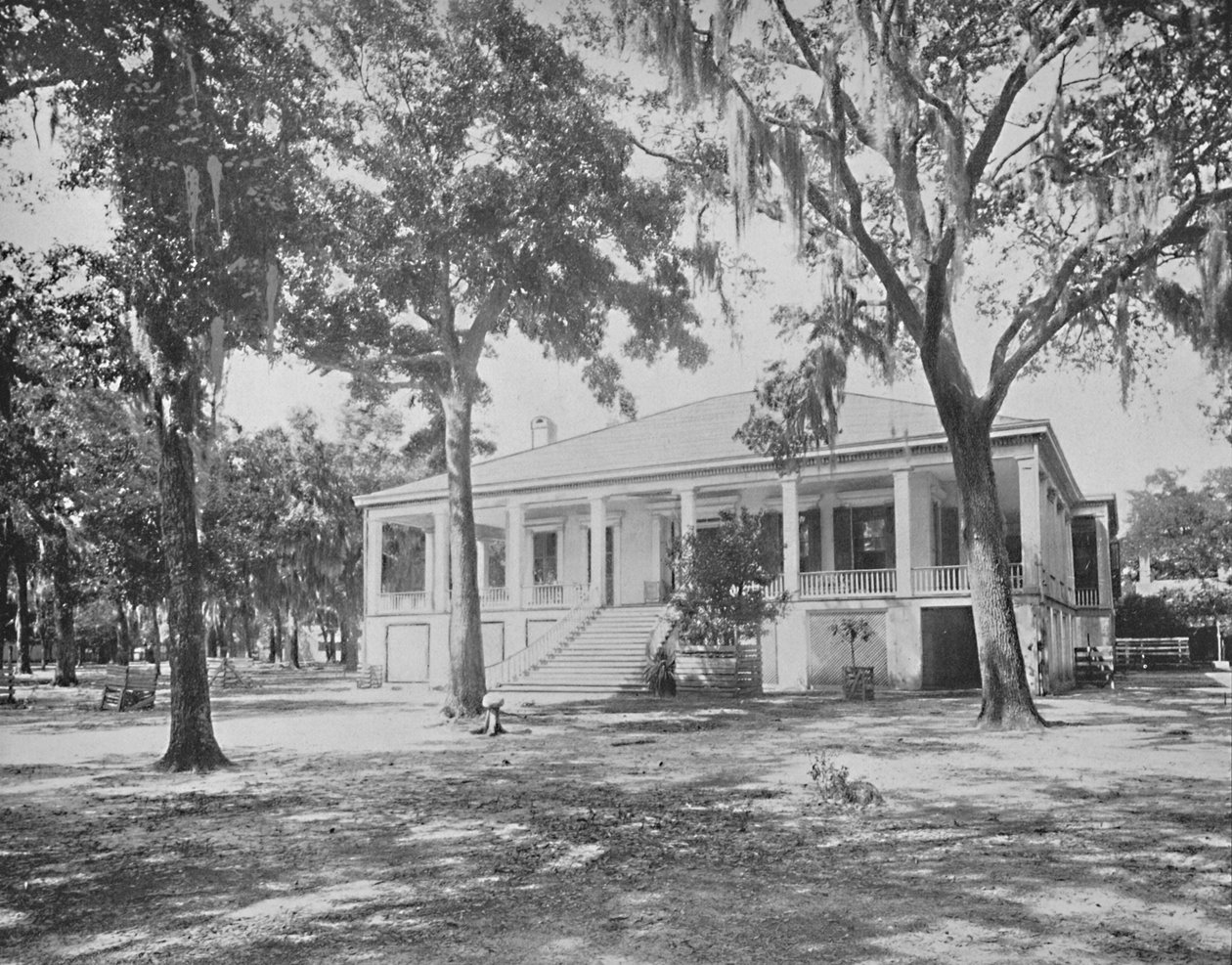 Hjemmet til Jefferson Davis, Beauvoir, Louisiana, c1897. av Unbekannt