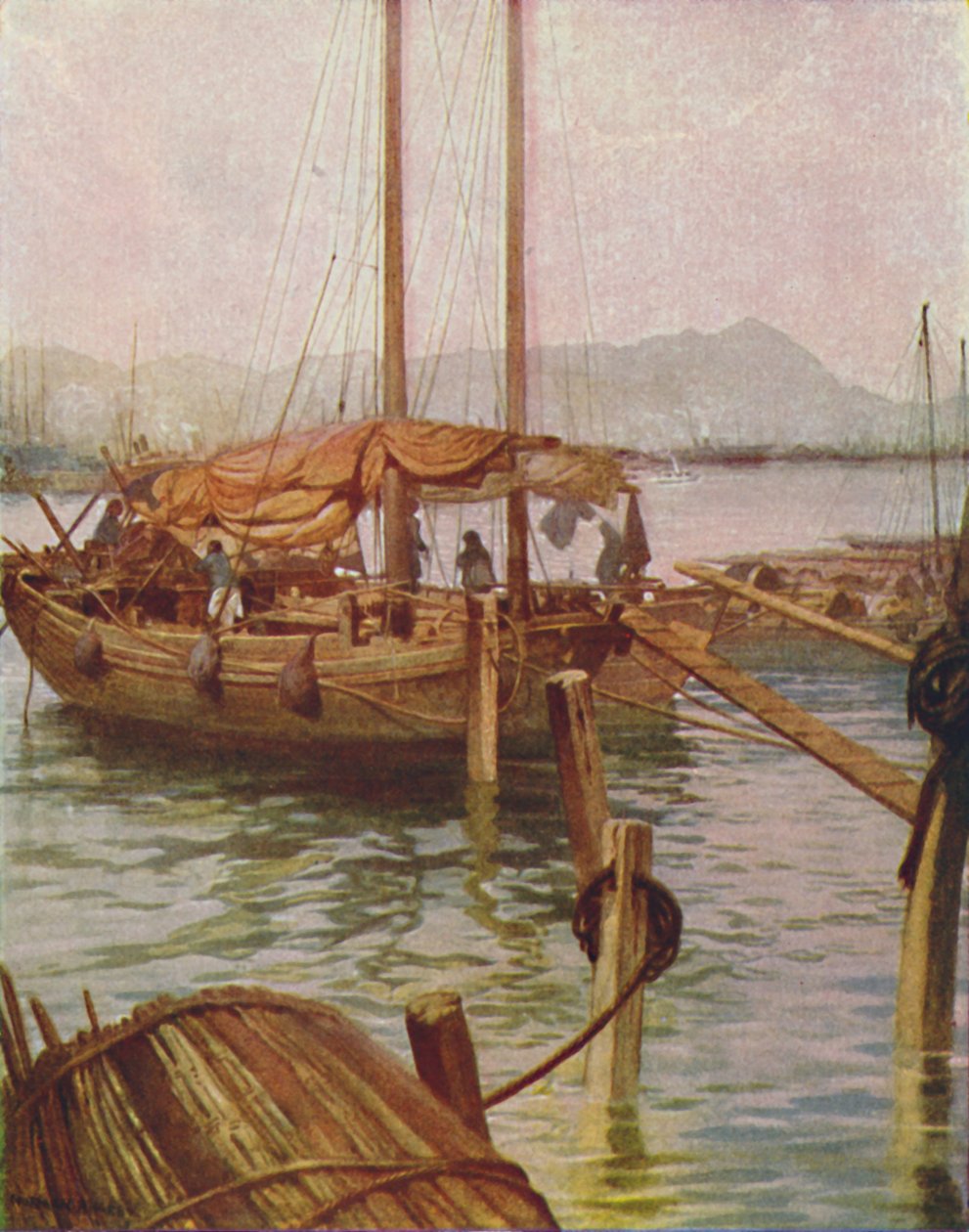 Hong-Kong havn, 1924 av Unbekannt
