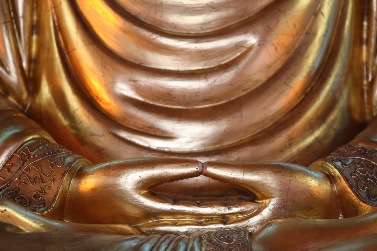 Hong Hien Tu tempel. Buddha-statue, Frejus, Frankrike av Unbekannt