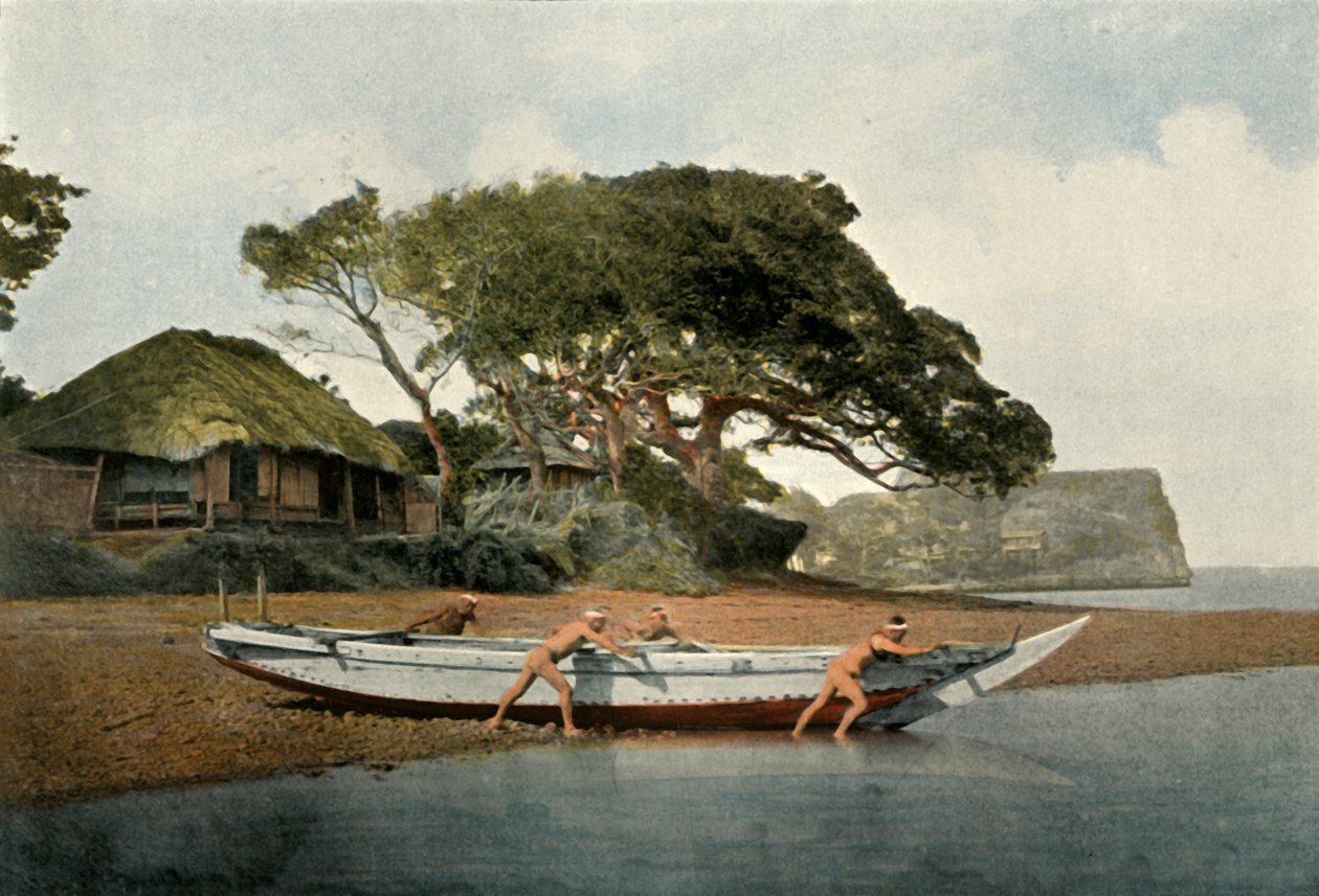 Honmoku, Viege de Petche rs Pless Yokohama, Honmoku Ficain g Viege Nea r Yokohama, 1900. av Unbekannt