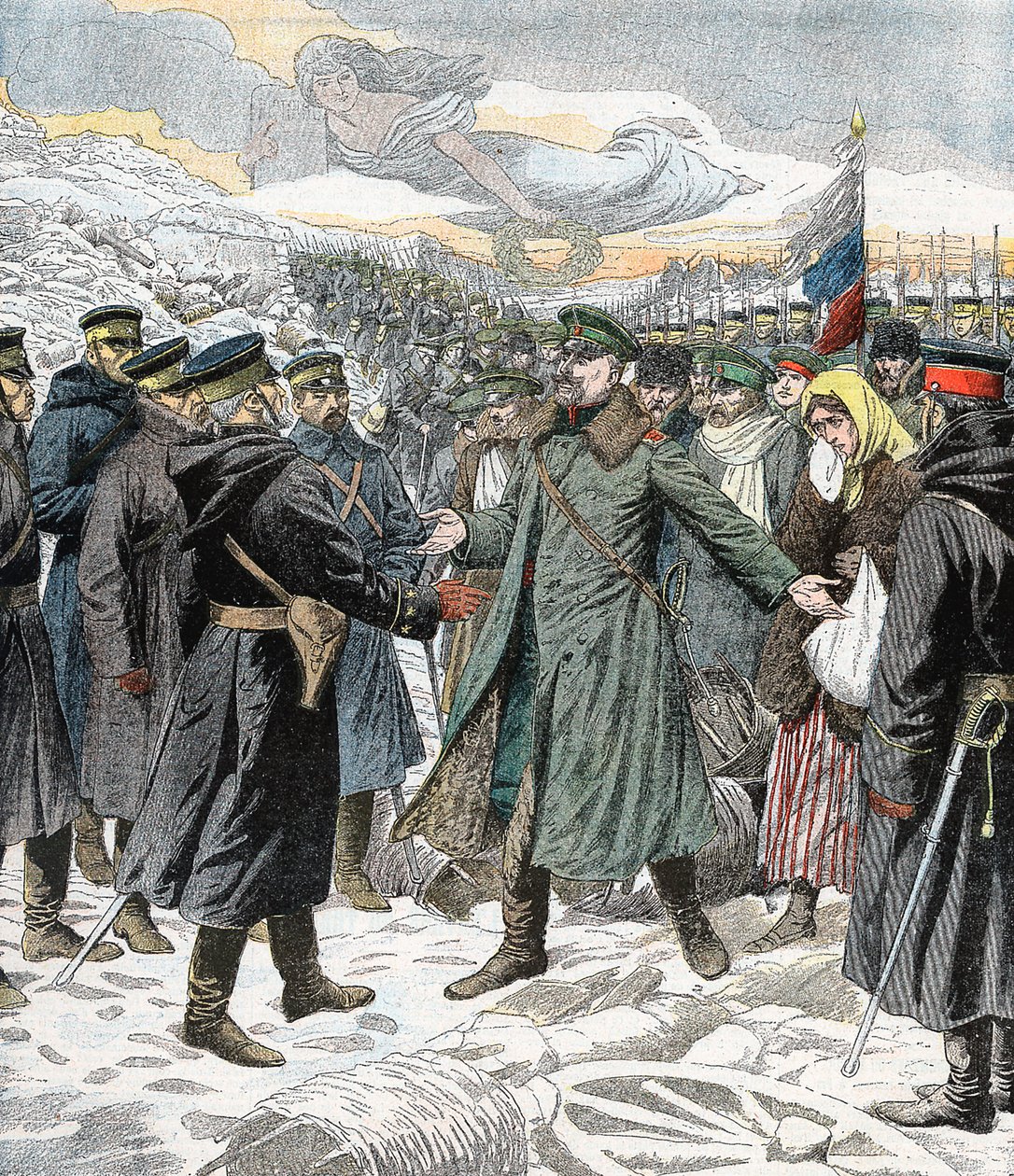 Ærverdig overgivelse, Port Arthur, russisk-japanske krigen, 1904-5 av Unbekannt