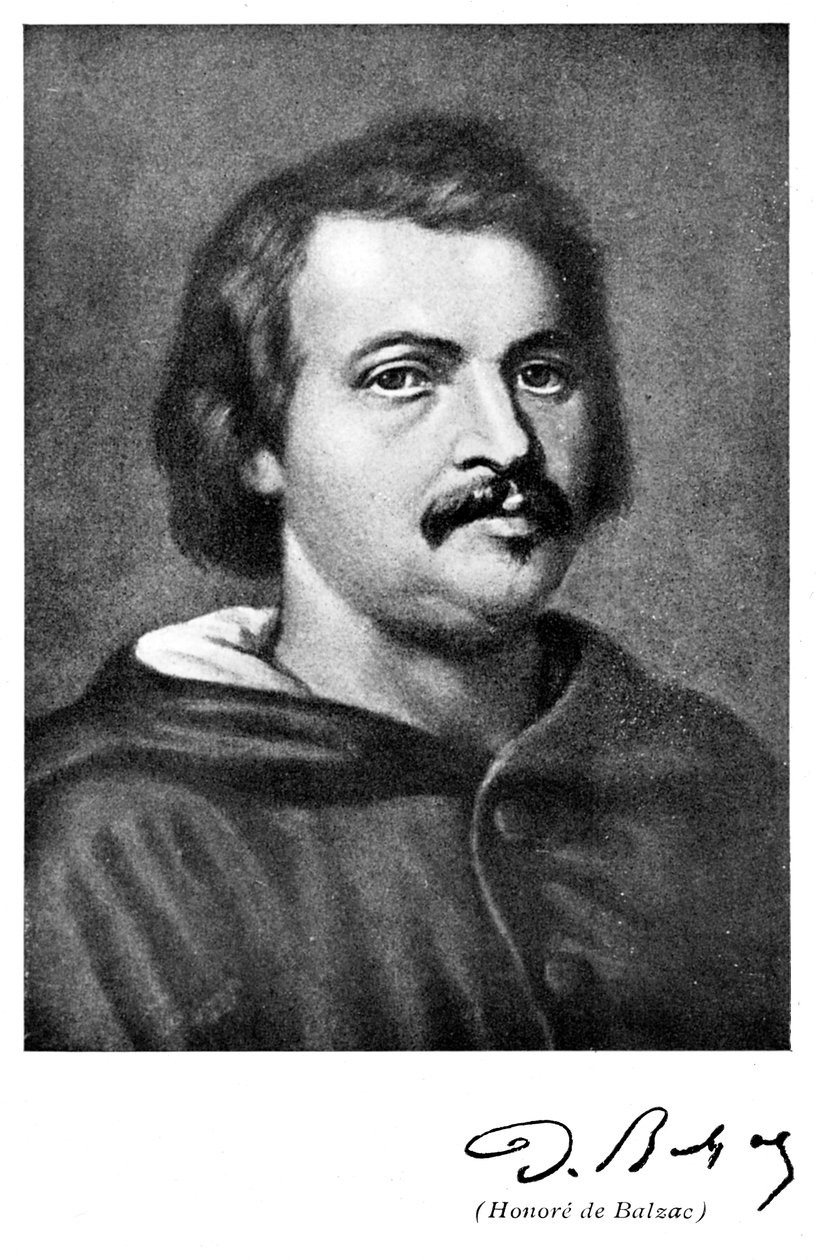 Honore de Balzac 1799-1850, fransk romanforfatter og litteraturkritiker av Unbekannt