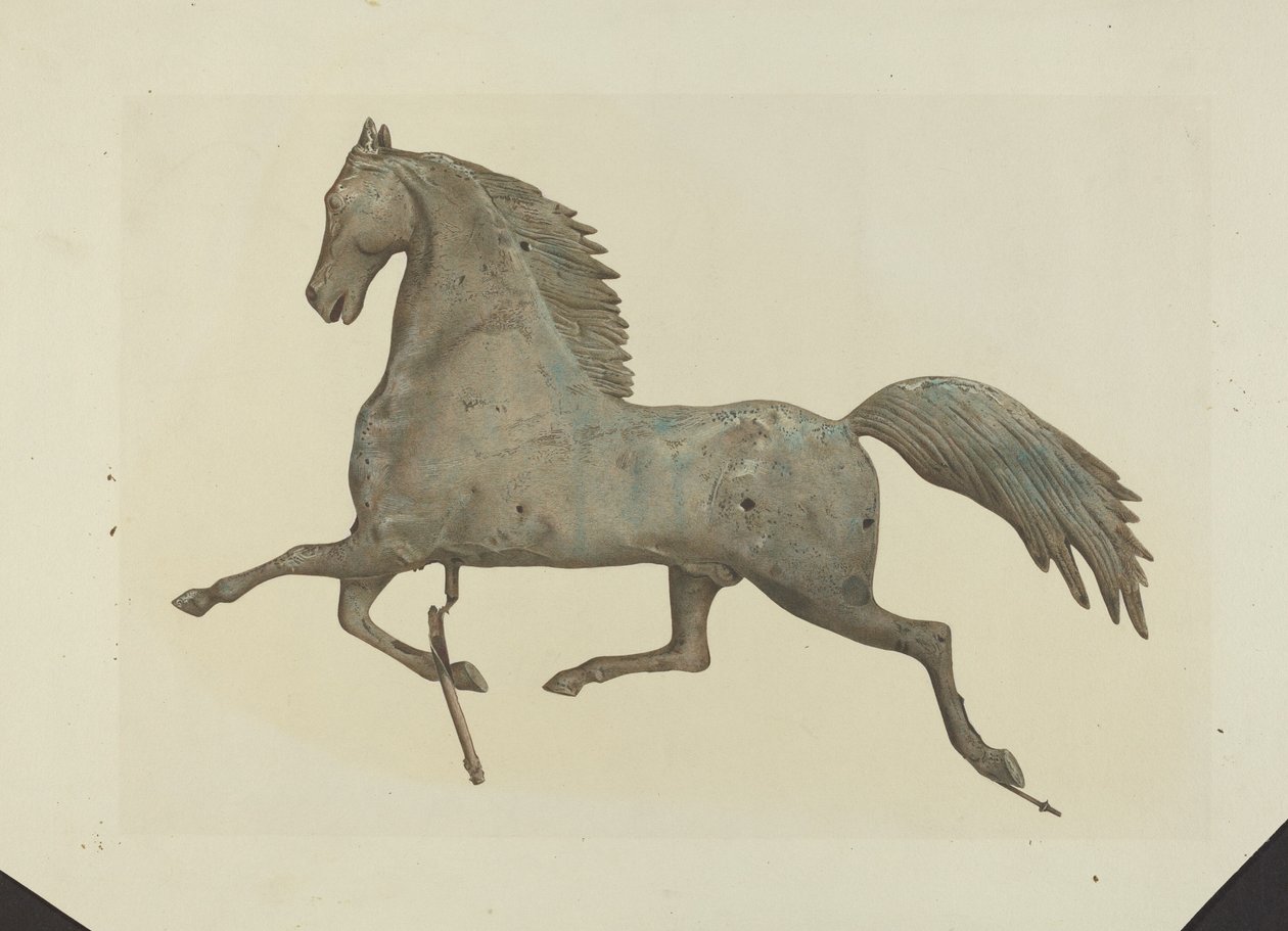 Horse Weather Vane, 19351942. av Unbekannt