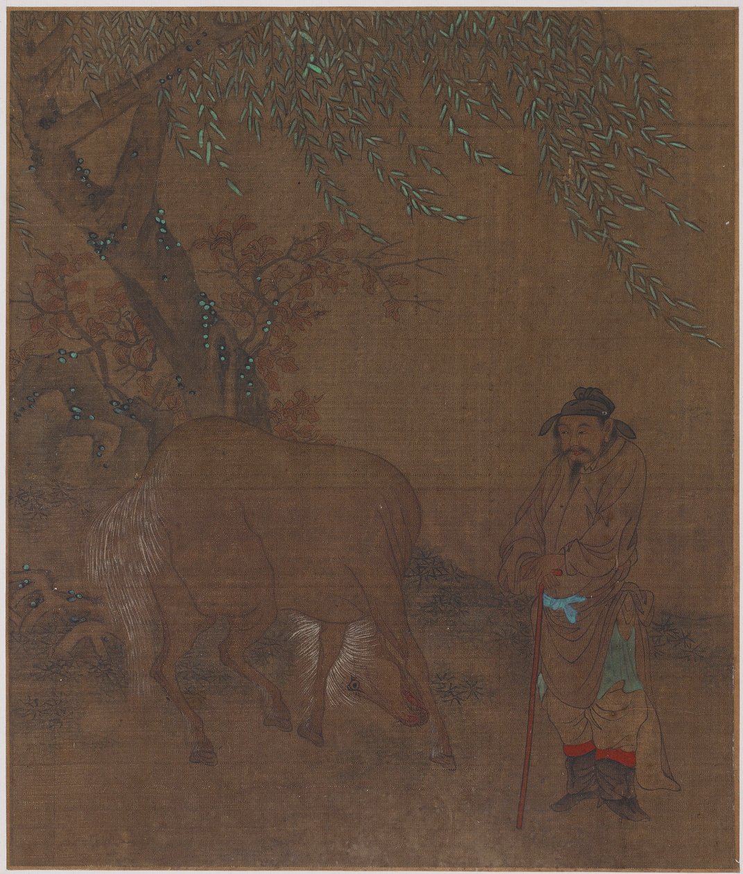 Hest og brudgom under en pil, muligens Ming-dynastiet, 1368-1644. av Unbekannt
