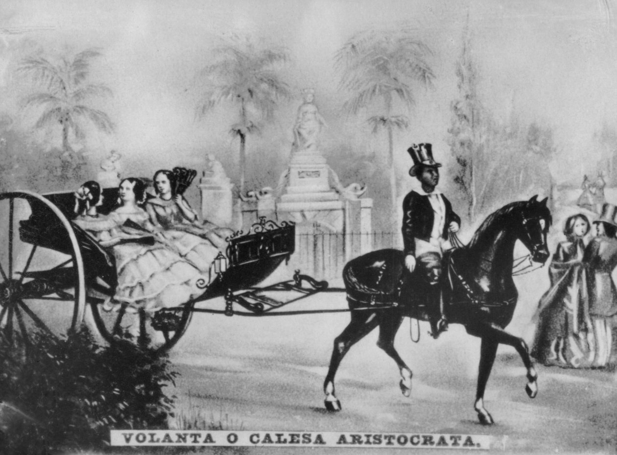 Aristokratiets hest og vogn, c1910 av Unbekannt