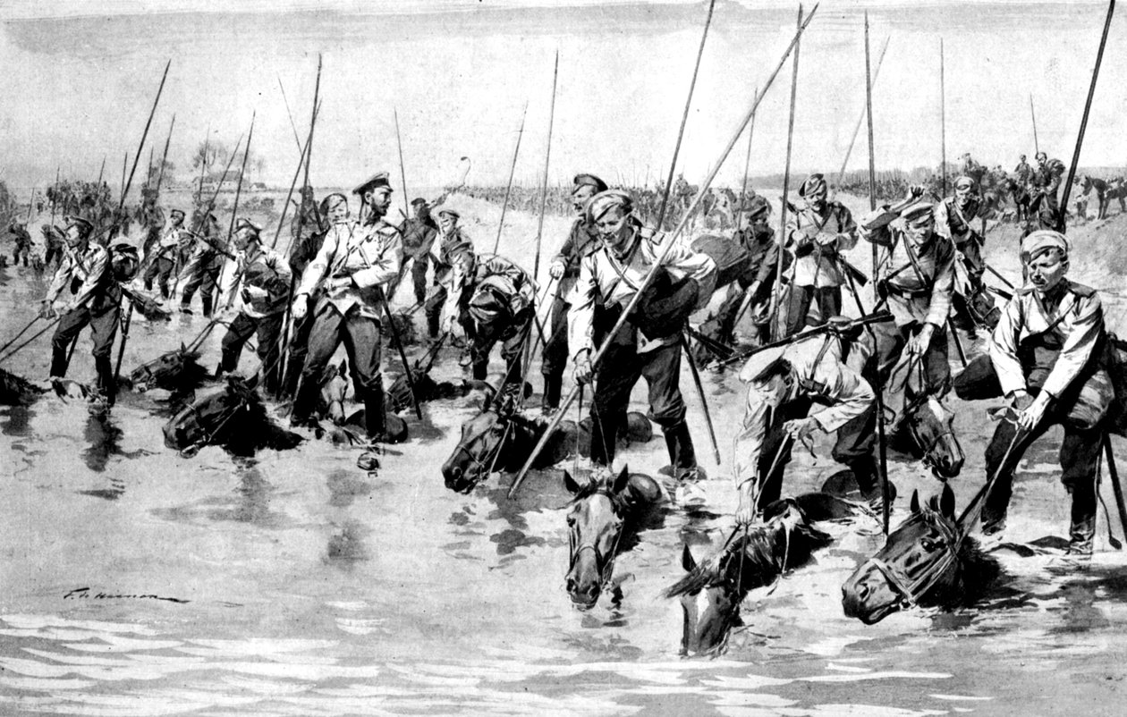 Horsemanship of the Cossacks, første verdenskrig, 1914 av Unbekannt