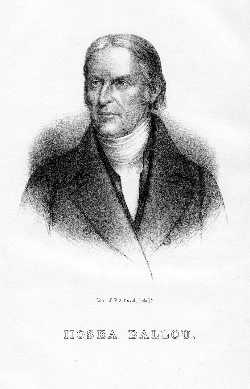 Hosea Ballou , amerikansk universalist geistlig og teologisk forfatter, 1854 av Unbekannt