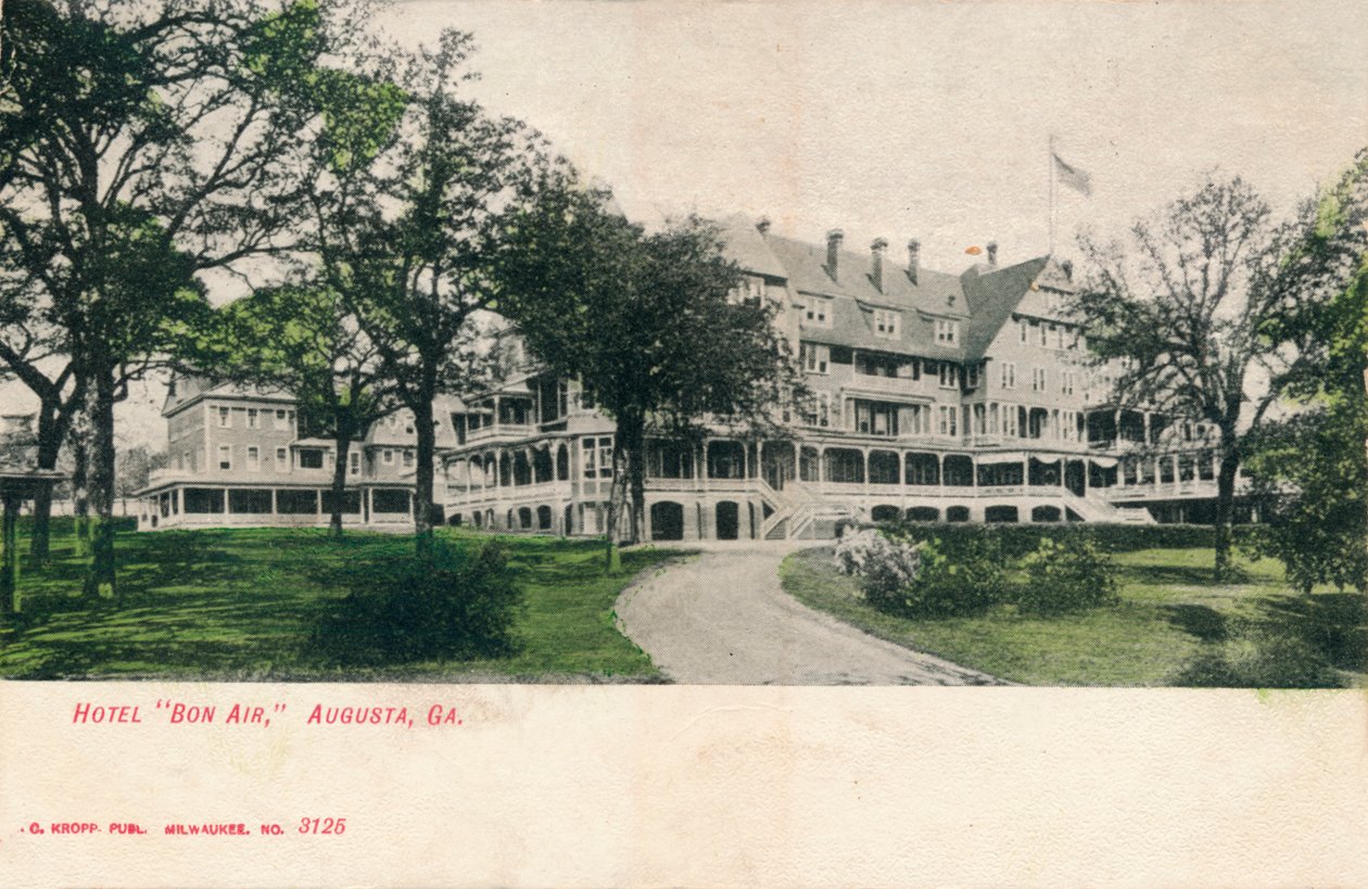 Hotel Bon Air, Augusta, Georgia, c1910 av Unbekannt