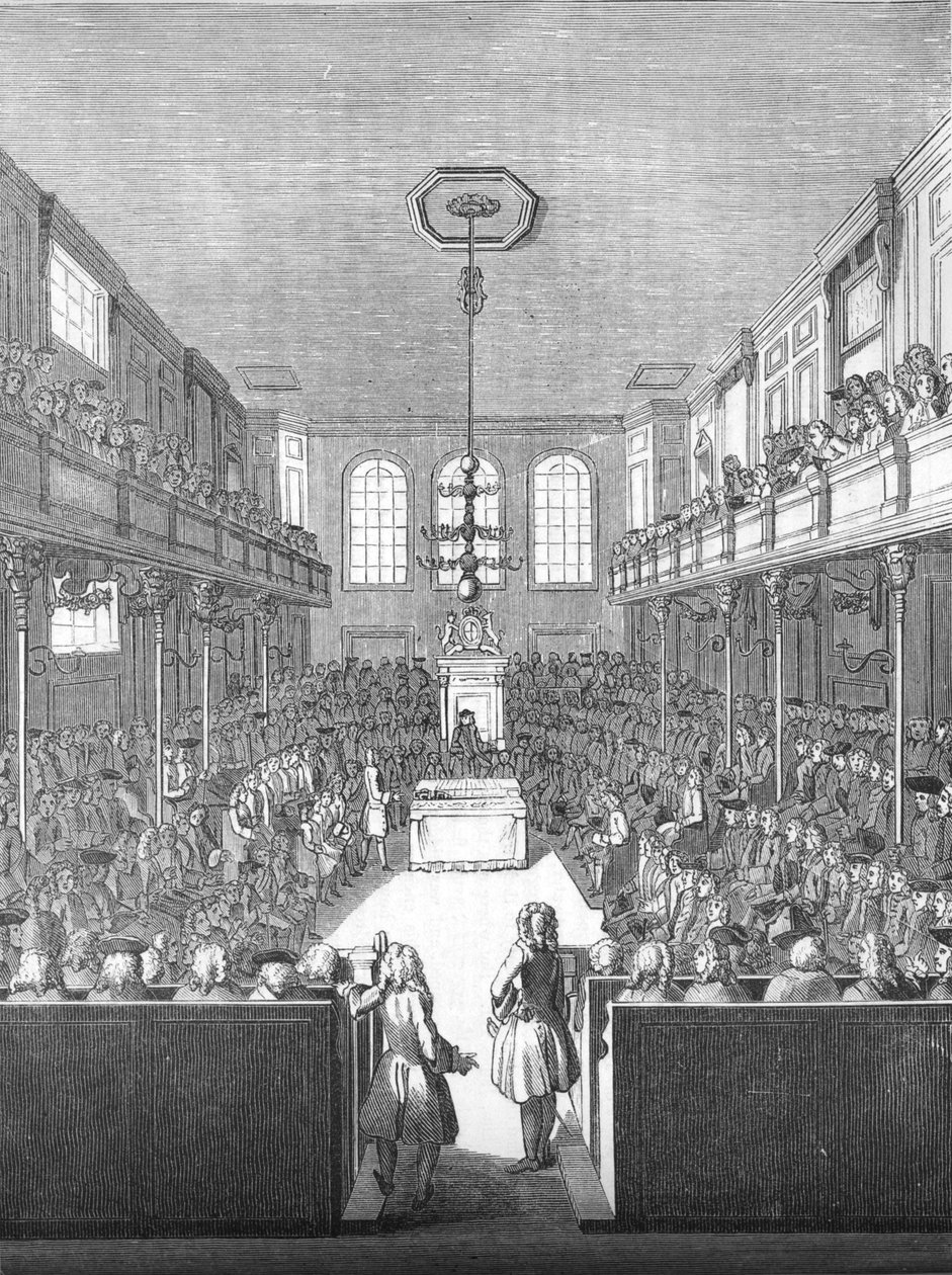 Underhuset på George IIs tid, 1845 av Unbekannt