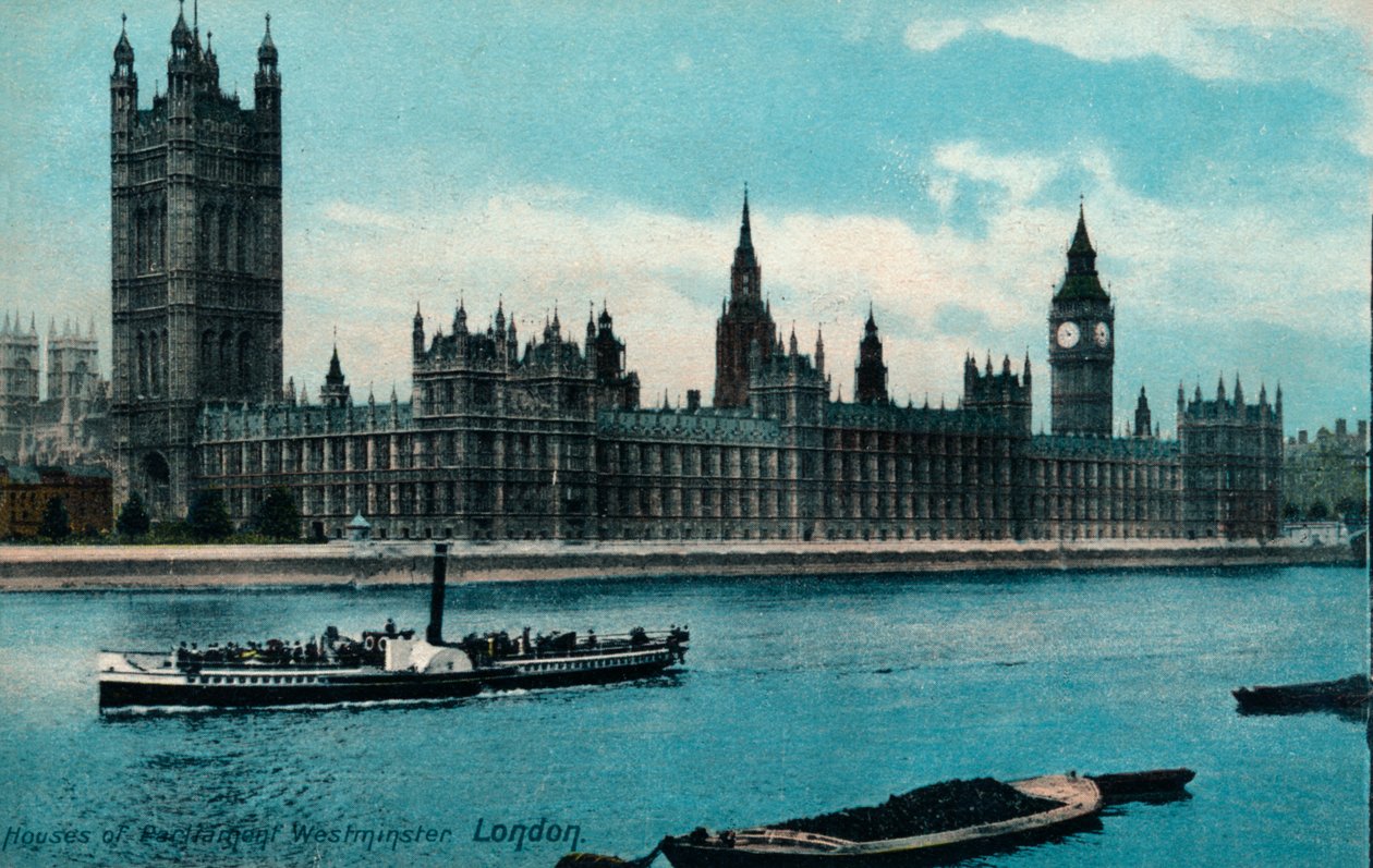 Houses of Westminster, London, 1907, c1900-1930 av Unbekannt