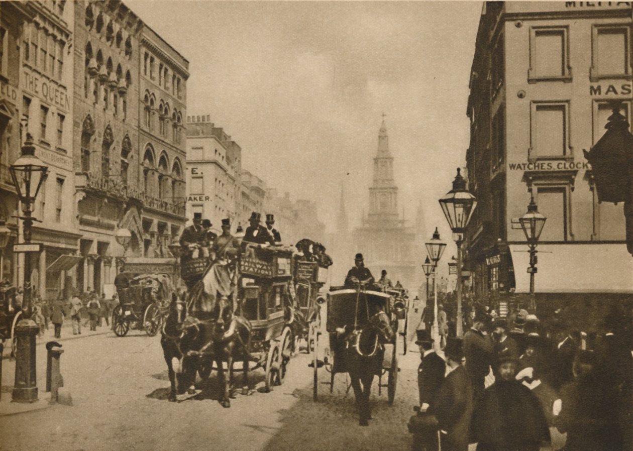 Hvordan London har endret seg siden toppers ble båret av passasjerer utenfor, c1900, c1935. av Unbekannt