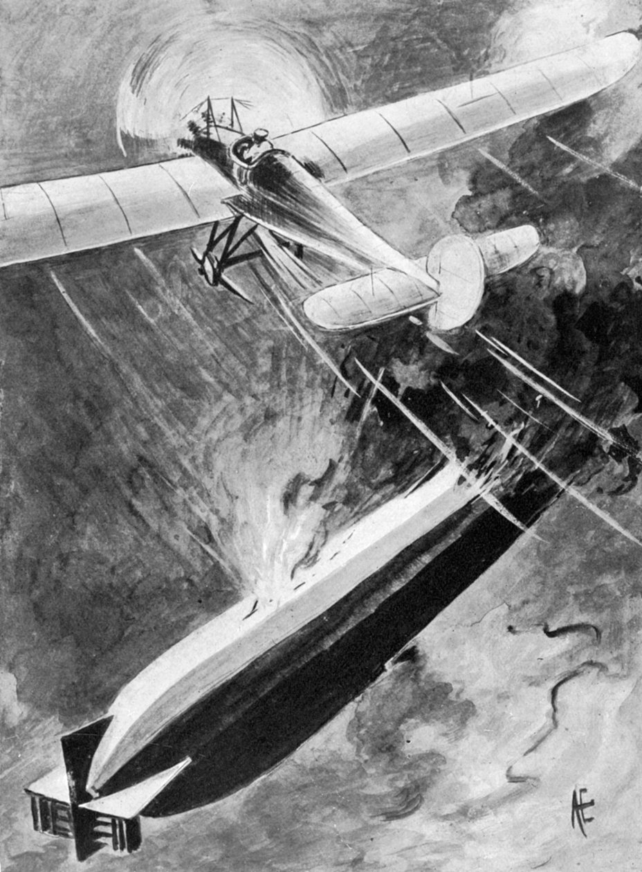 Hvordan underløytnant Warneford vant sin VC, 7. juni 1915, 1920 av Unbekannt