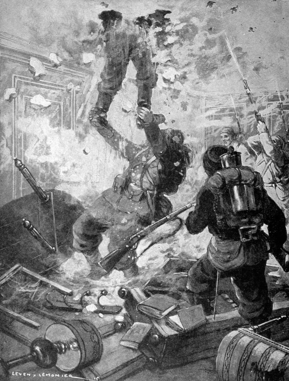 Hvordan slottet ble tatt, første verdenskrig, Frankrike, 1915 av Unbekannt