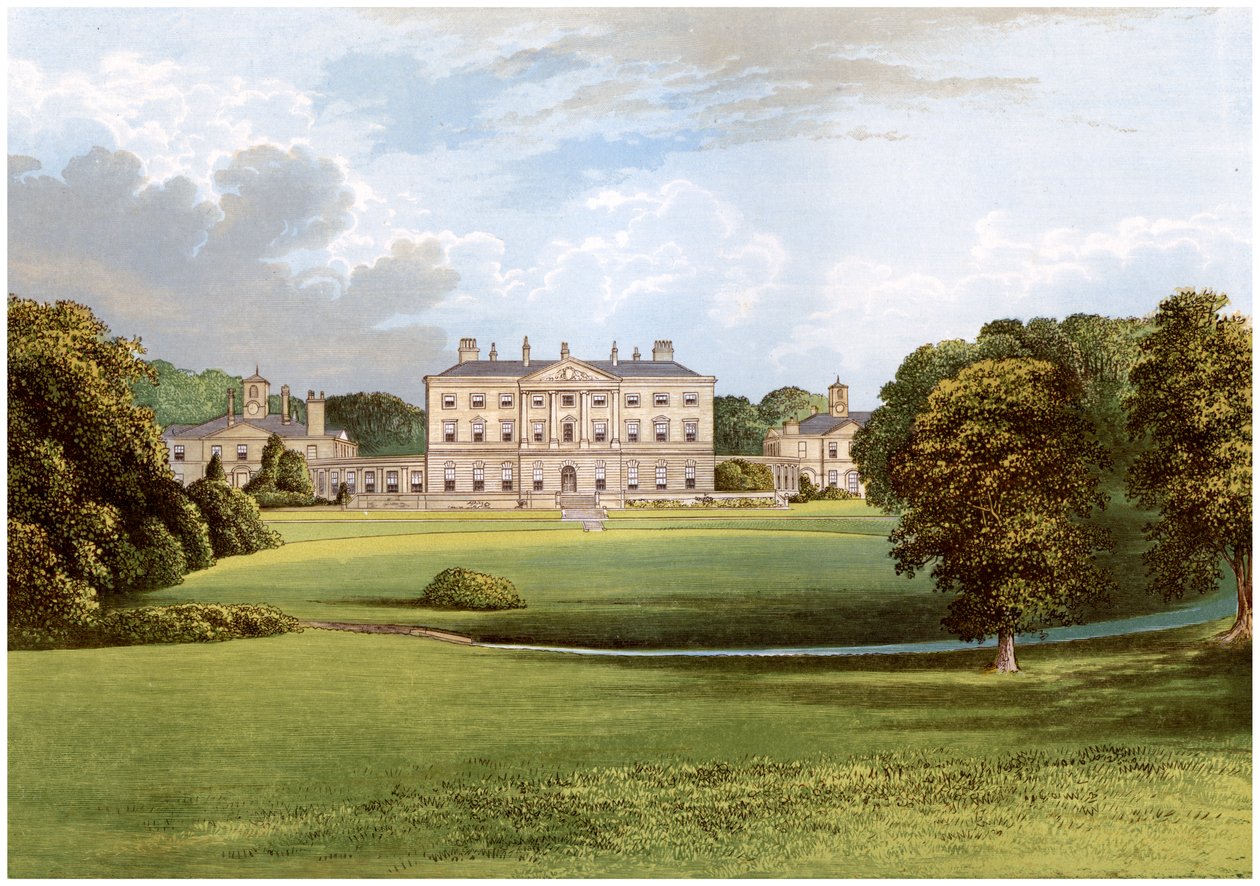 Howick Hall, Northumberland, hjemmet til Earl Grey, c1880 av Unbekannt