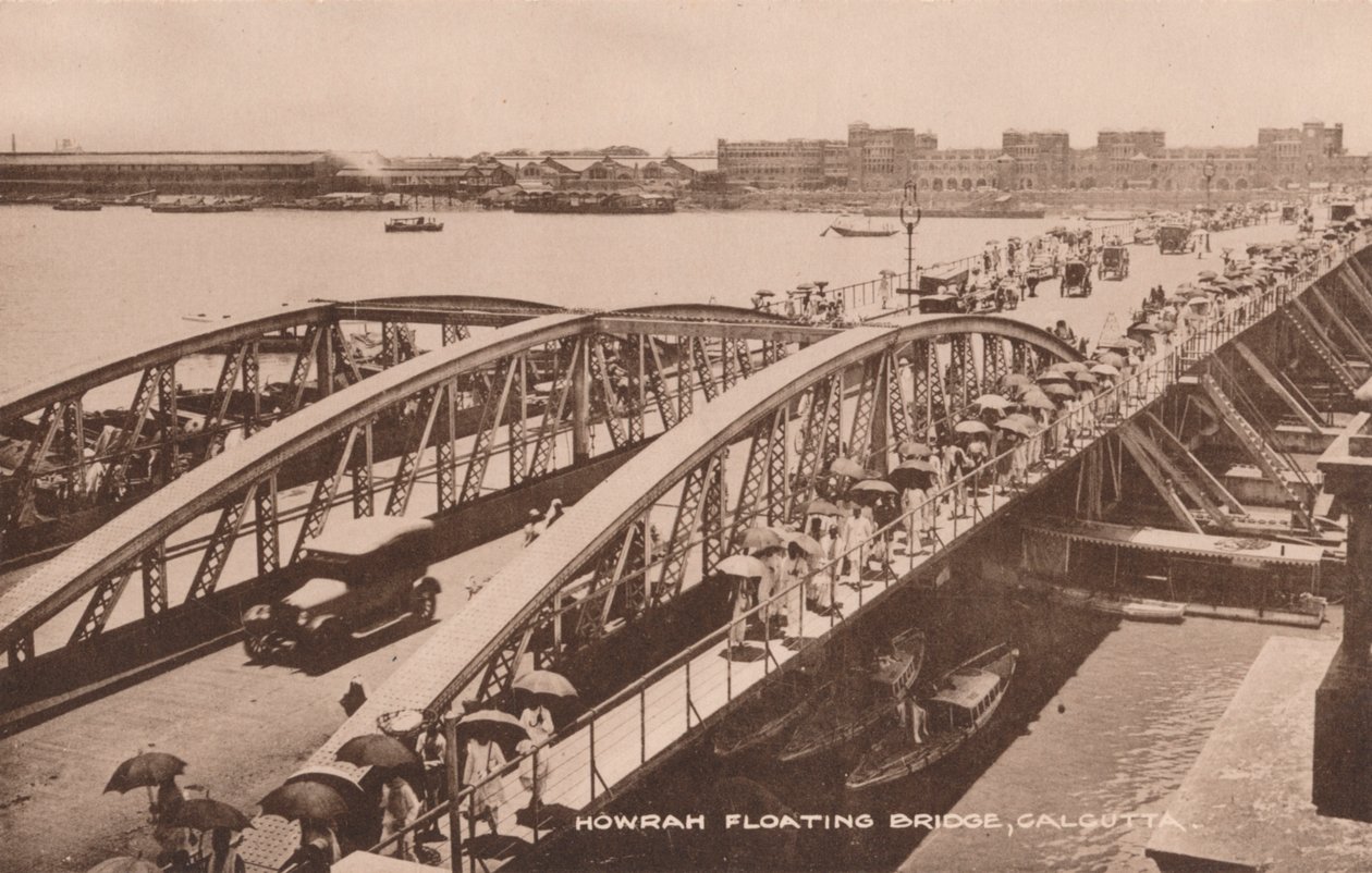 Howrah Floating Bridge, Calcutta, c1905 av Unbekannt