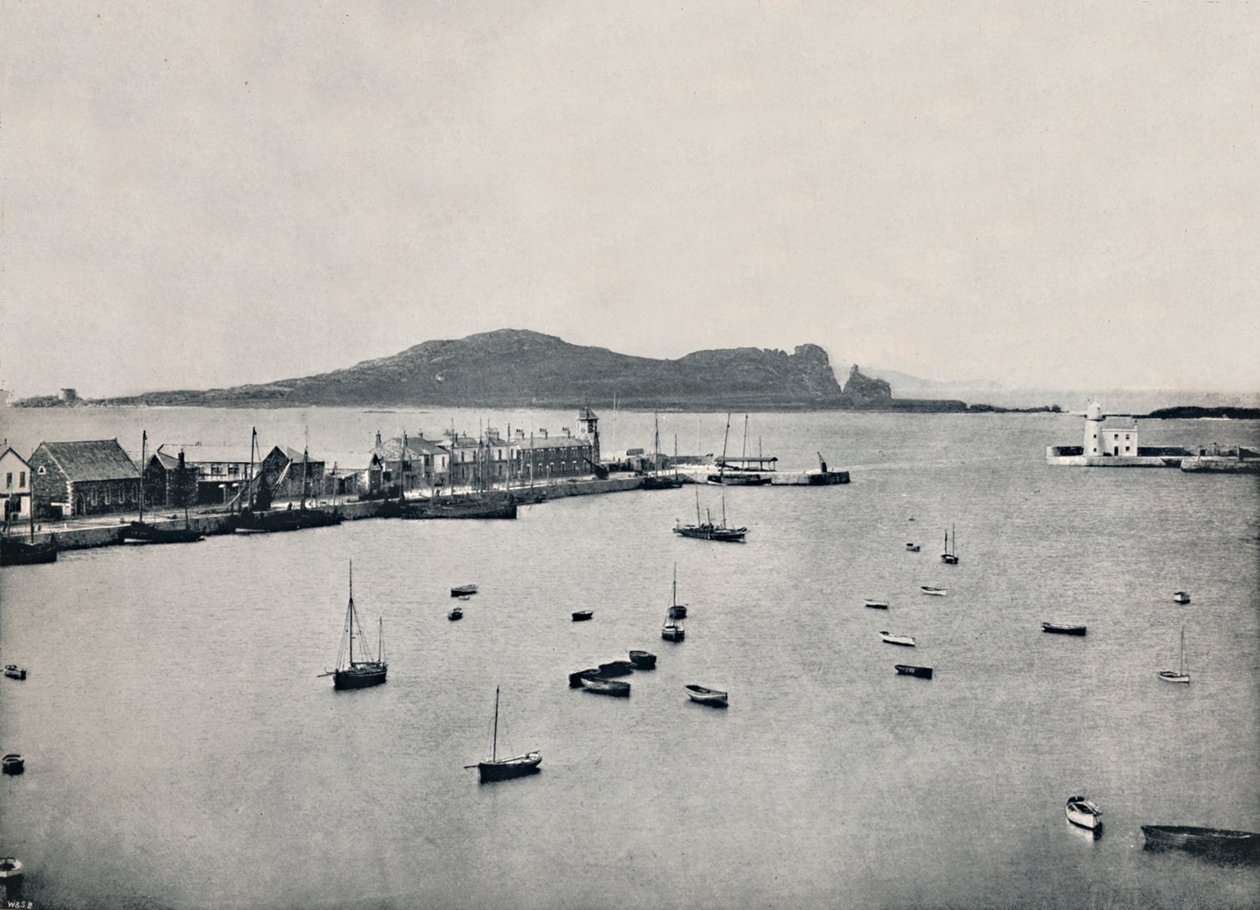 Howth - General View of the Harbour and Irelands Eye, 1895 av Unbekannt