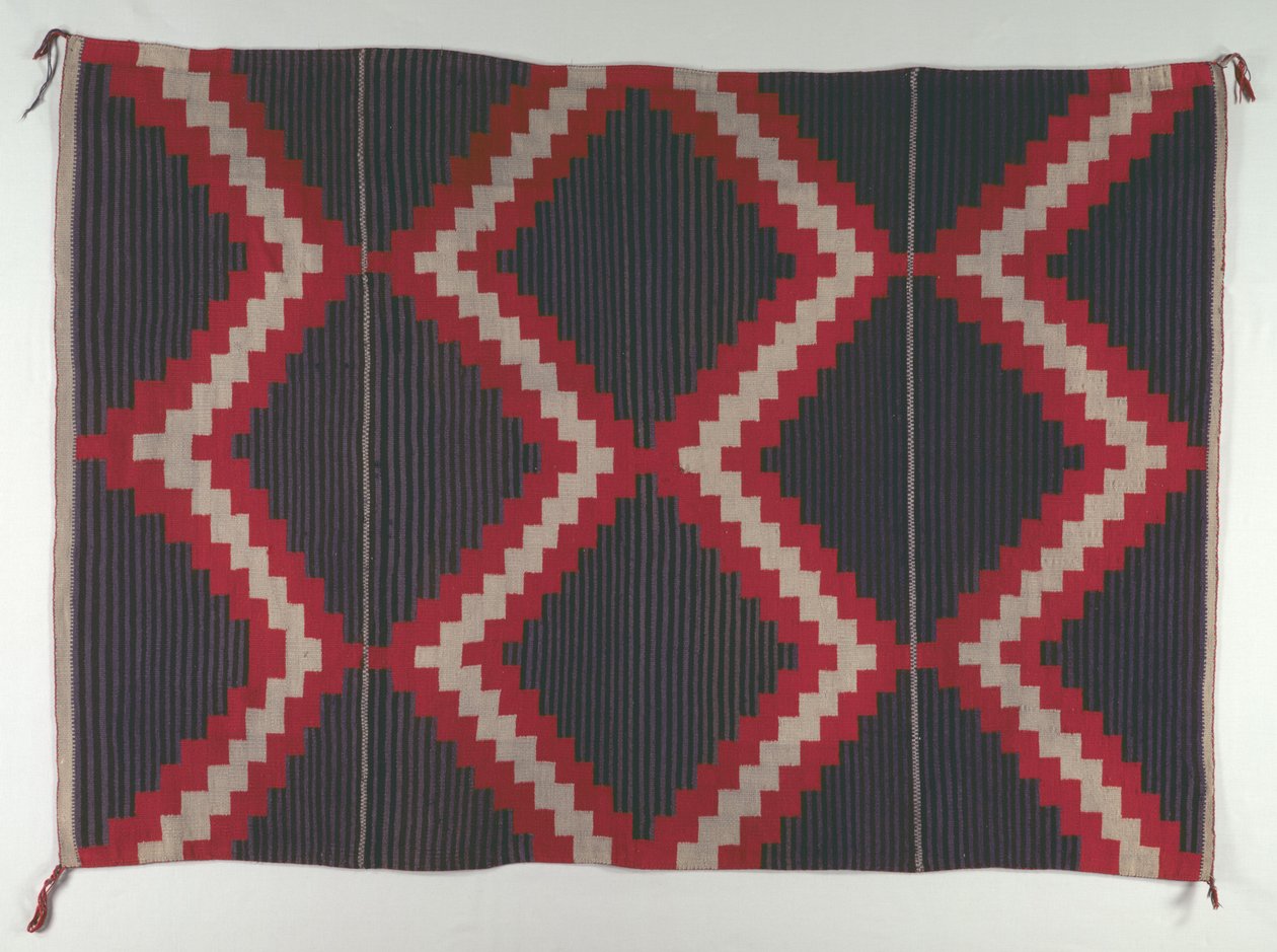 Teppe i Hubbell Revival-stil med Moki Moqui Stripes, ca. 1890-1910. av Unbekannt