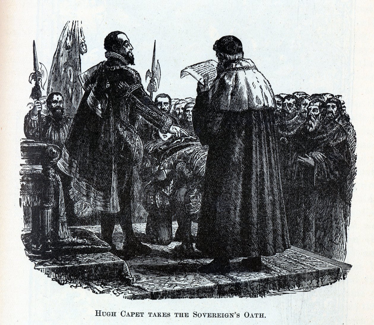 Hugh Capet avlegger Sovereigns Oath, 1882 av Unbekannt