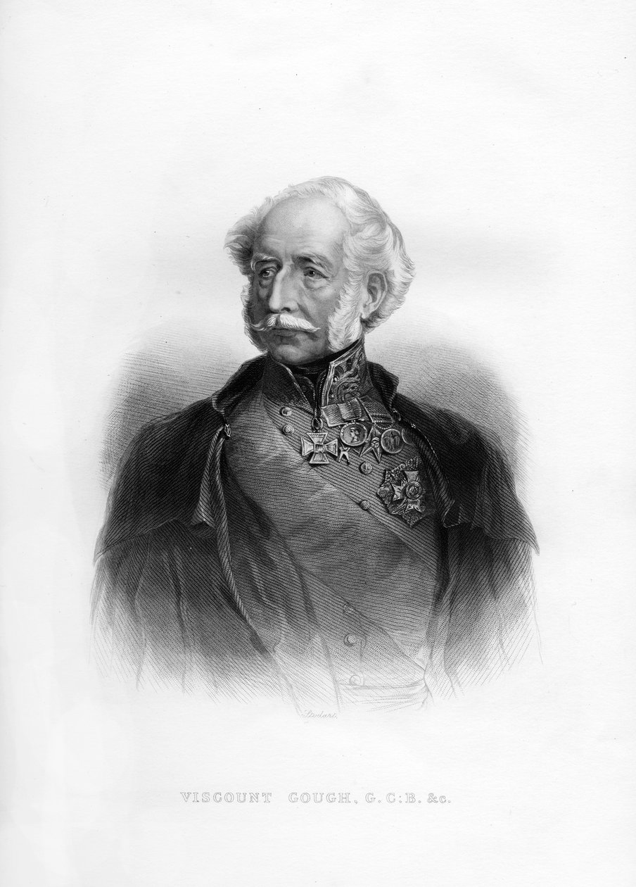 Hugh Gough, 1. Viscount Gough, britisk feltmarskalk, 1800-tallet av Unbekannt