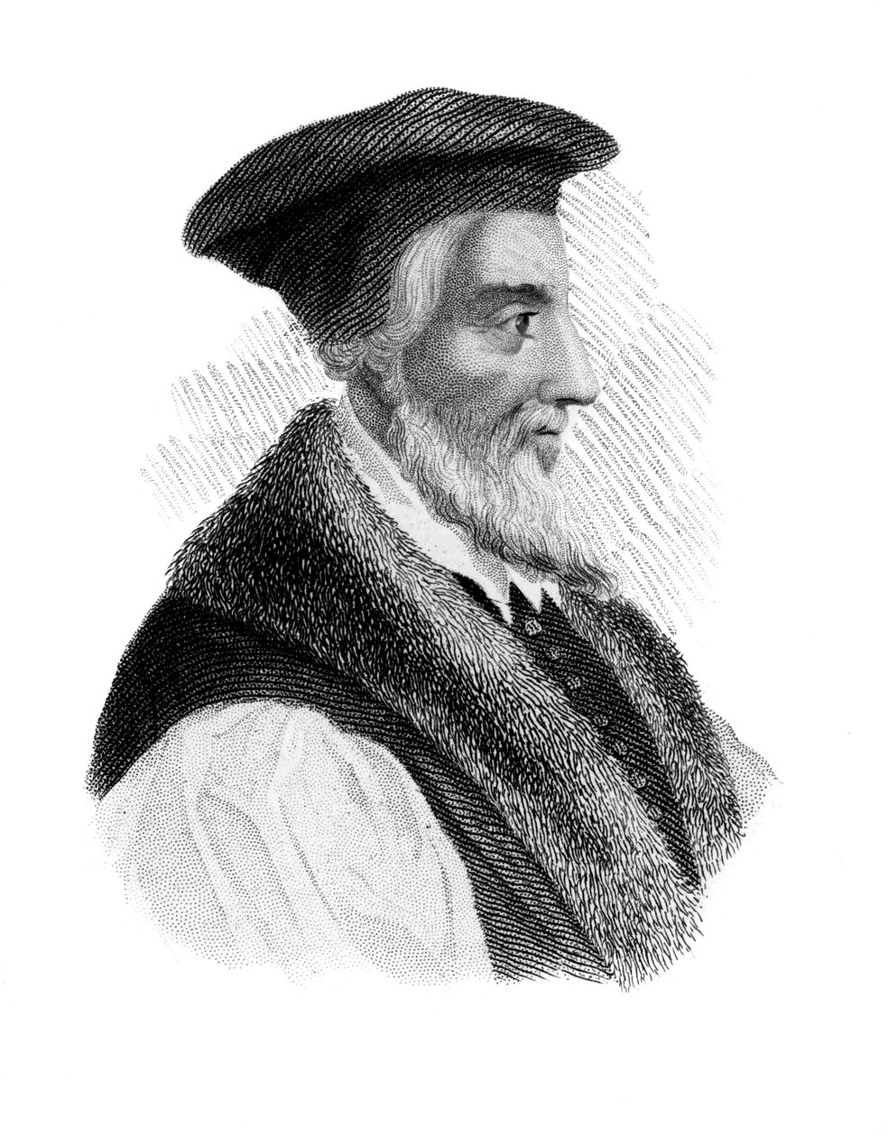 Hugh Latimer, protestantisk martyr, c1850 av Unbekannt