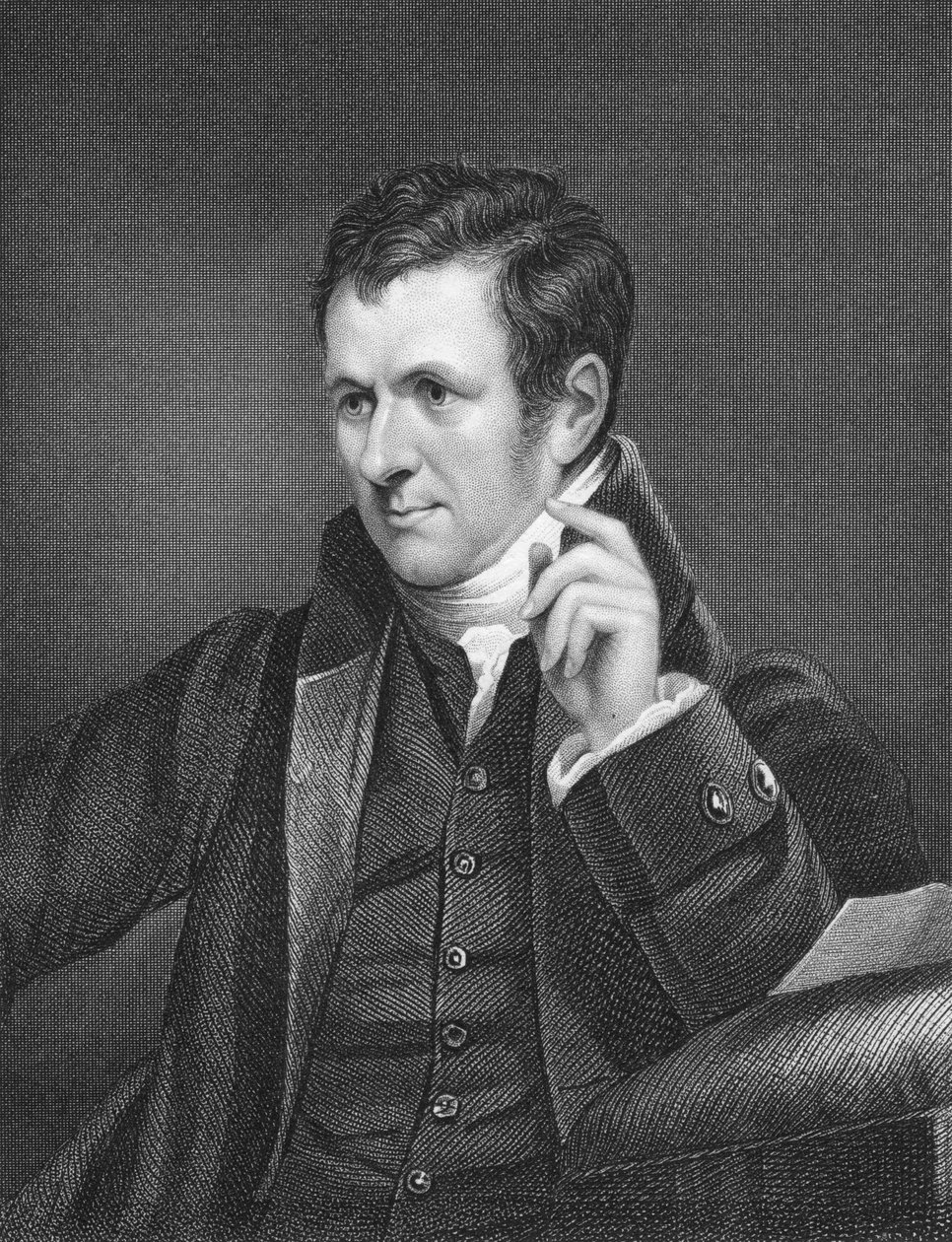 Humphry Davy , britisk kjemiker, 1800-tallet av Unbekannt
