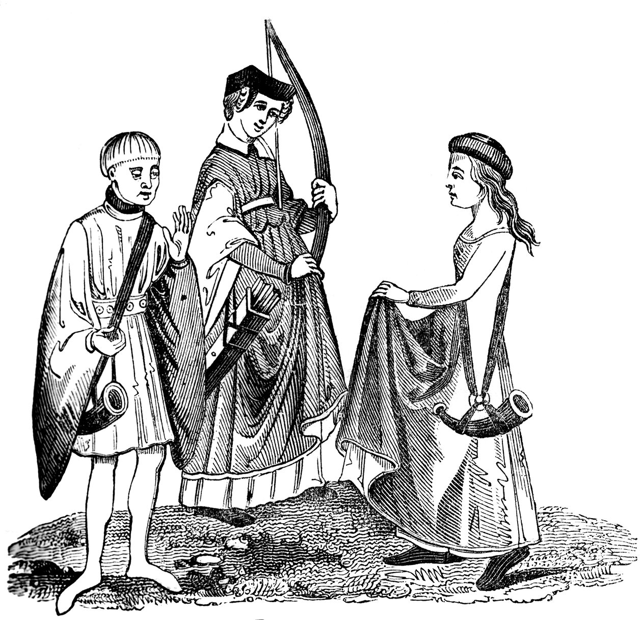 Jaktkjoler, 1400-tallet, 1833 av Unbekannt