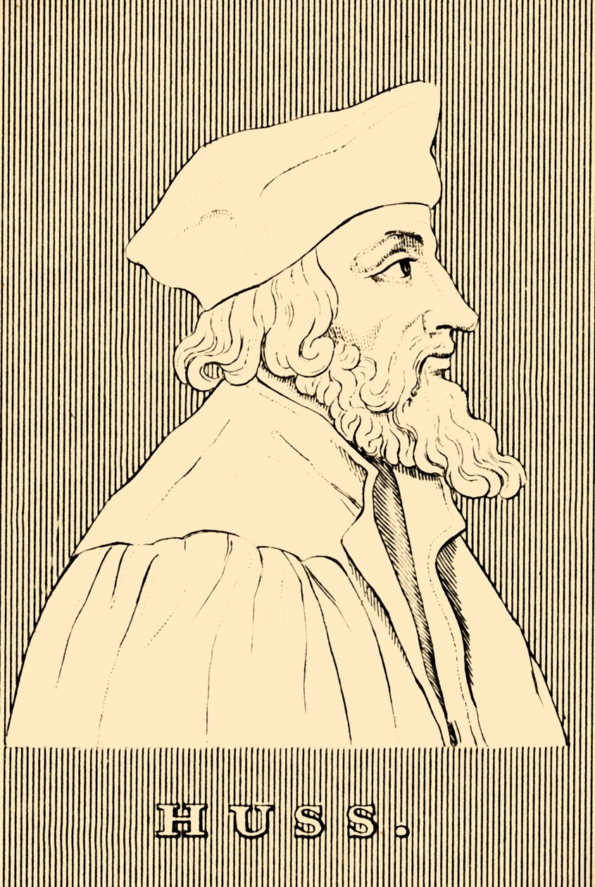 Huss,  c1369-1415, 1830. av Unbekannt