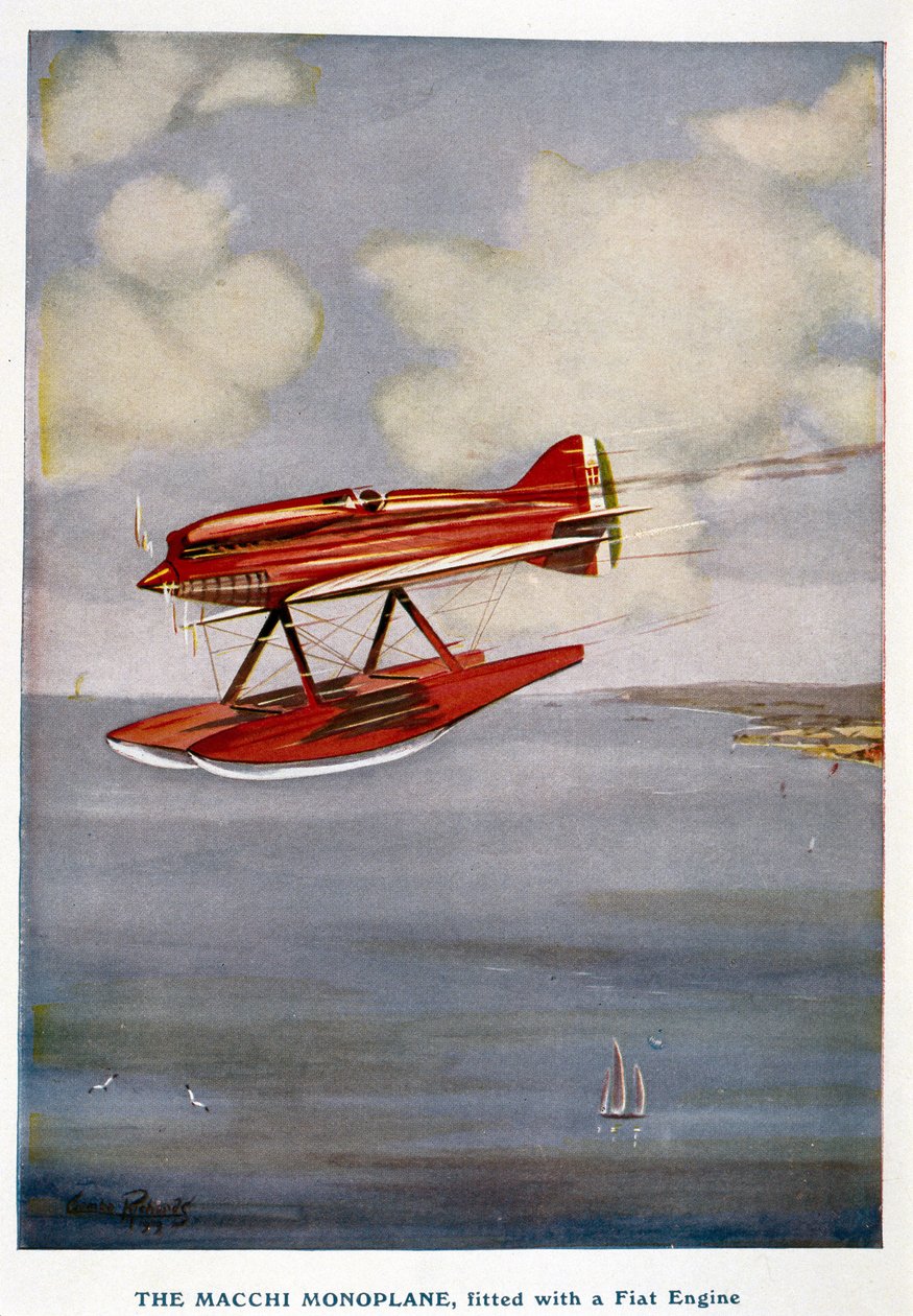 Macchi monoplan sjøfly, Schneider Trophy, september 1929 av Unbekannt